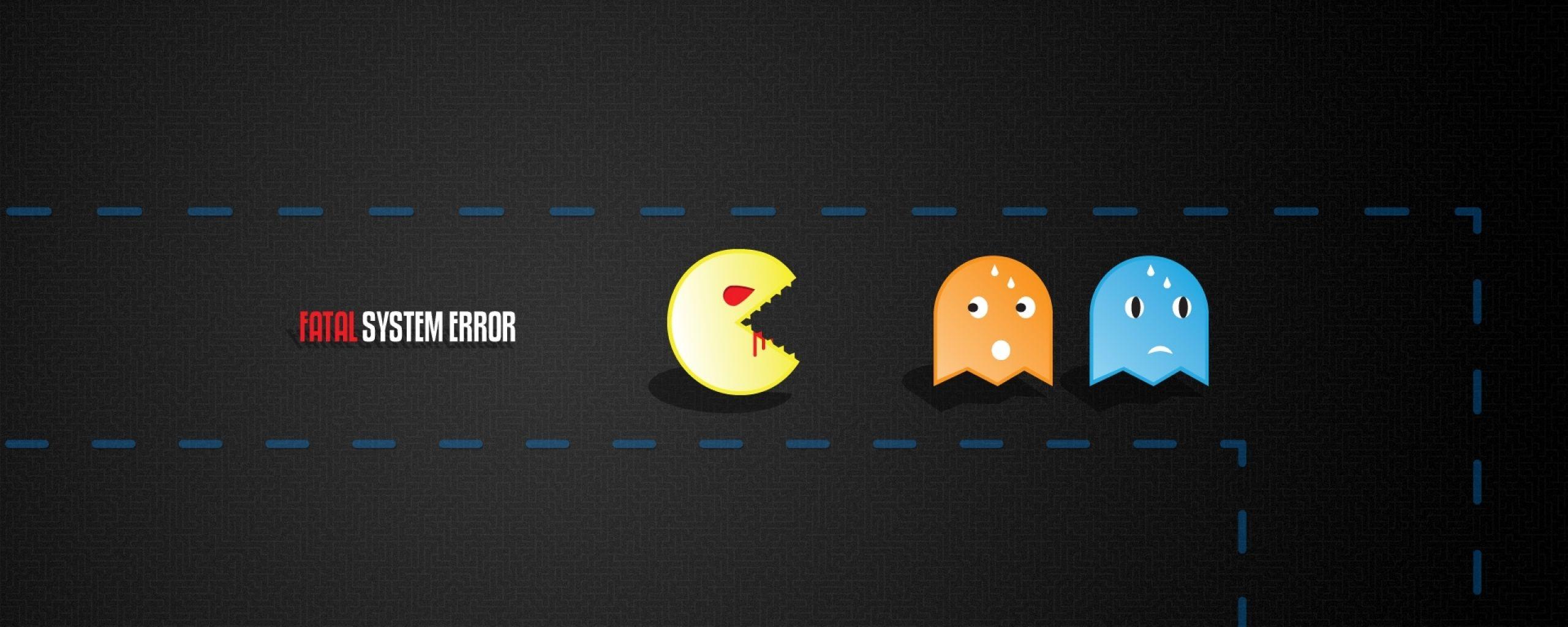 2560x1024 pac man dual monitor wallpaper HD 3. Dual Monitor Wallpaper
