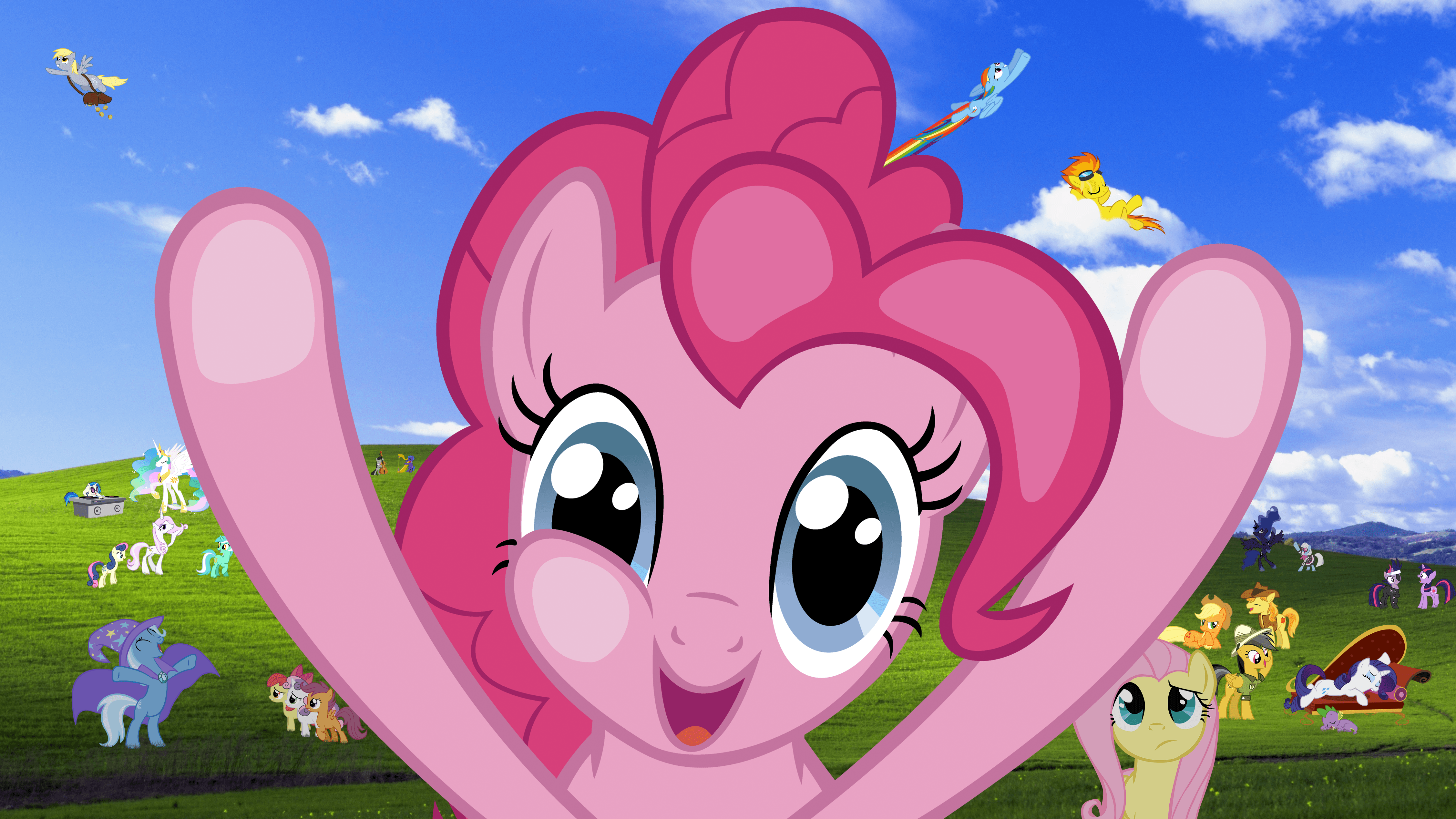 4510x2537 Multi Monitor On MLP FIM Wallpaper
