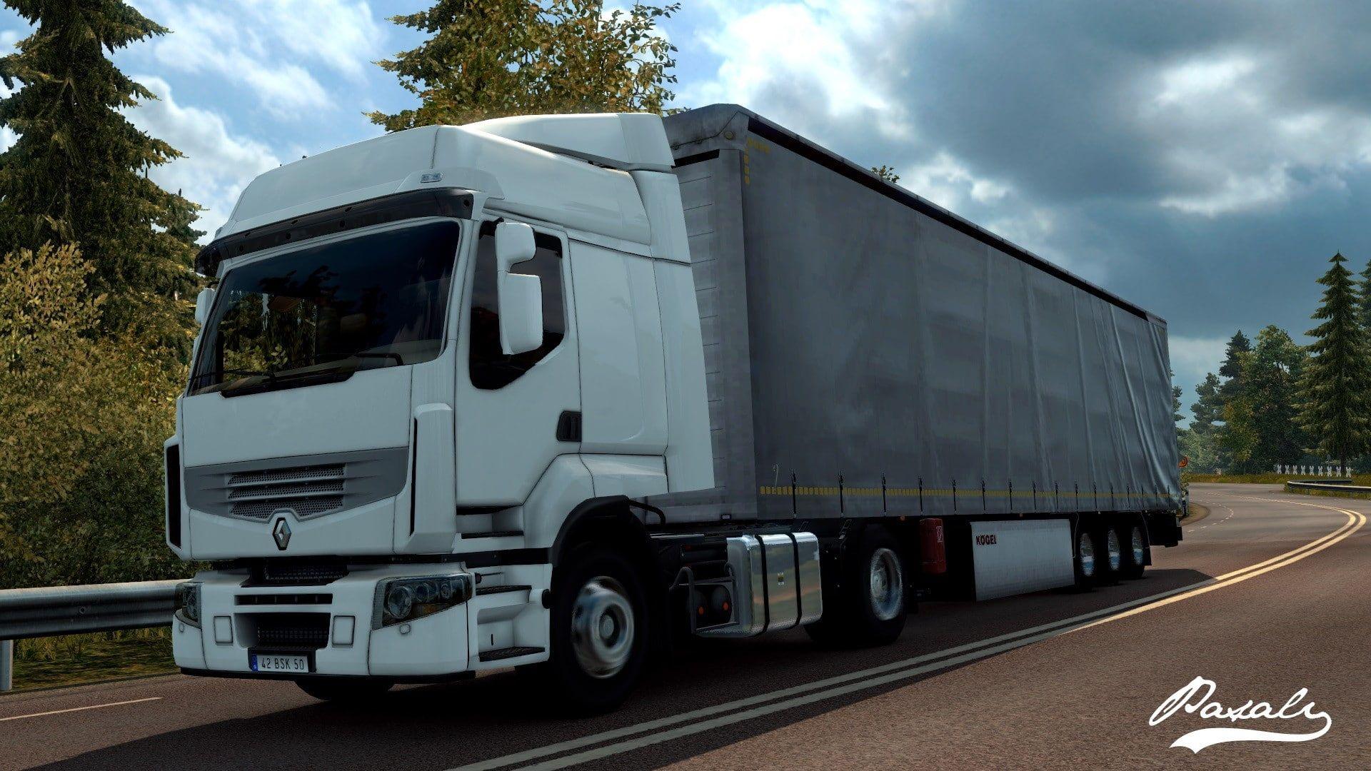 1920x1080 Euro Truck Simulator 2 #Truck French Cars #Renault P #wallpaper #hdwallpaper #desktop. Trucks, American truck simulator, Euro