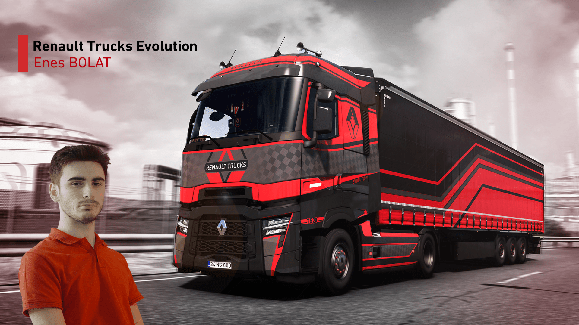 1920x1080 RENAULT TRUCKS T, C, K EVOLUTION: A TURKISH PLAYER WINS THE INTERNATIONAL DESIGN COMPETITION IN EURO TRUCKS SIMULATOR 2!. Renault Trucks Corporate