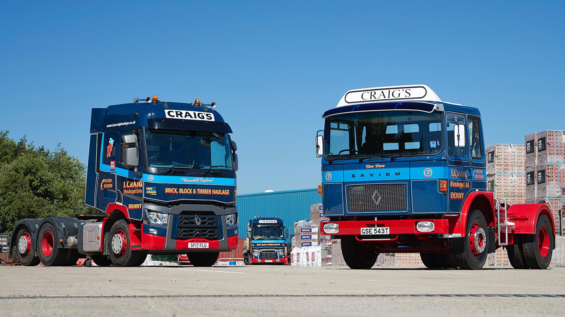 1920x1080 Desktop Wallpaper lorry Renault Cars Three 3 1920x1080