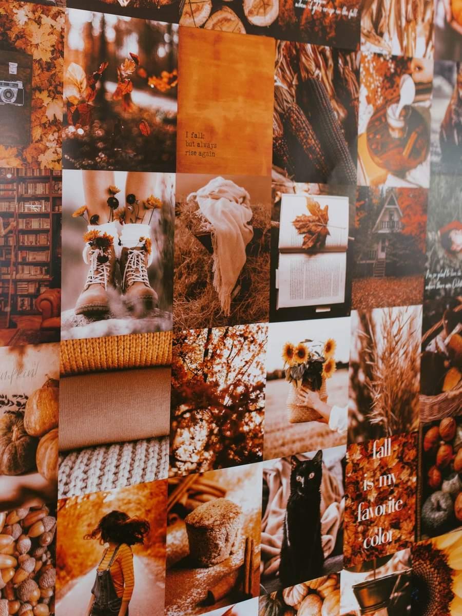 900x1200 Autumn Aesthetic Wall Collage Kit