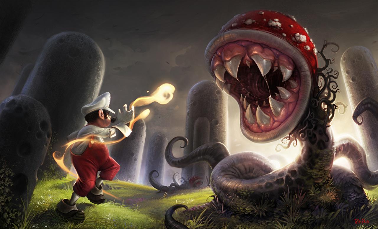 1280x777 image Monsters super mario art Fantasy