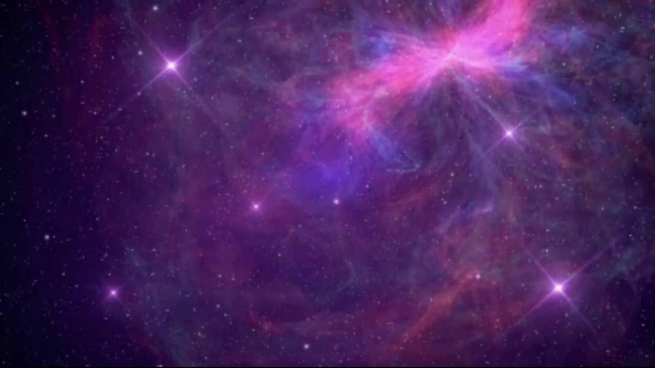 1280x720 Awesome Galaxy Purple Pink Background Motion Video Loops HD