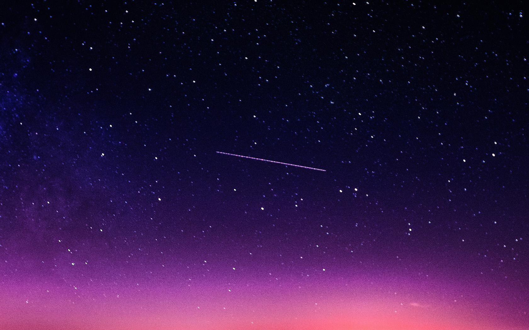 1680x1050 wallpaper for desktop, laptop. star galaxy night sky mountain purple pink nature space