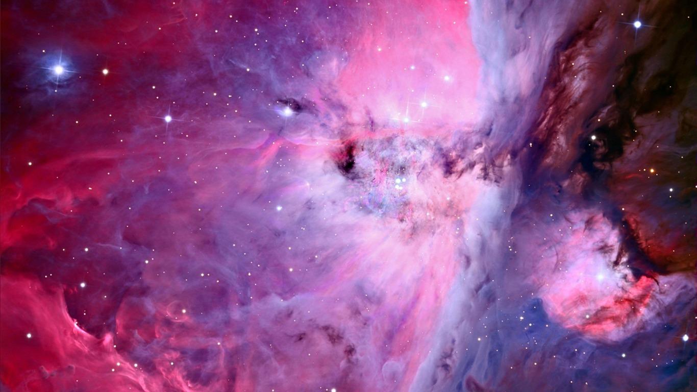 1366x768 Purple Nebula Stars Expanse Space HD Wallpaper2016 Galaxy Wallpaper 4k