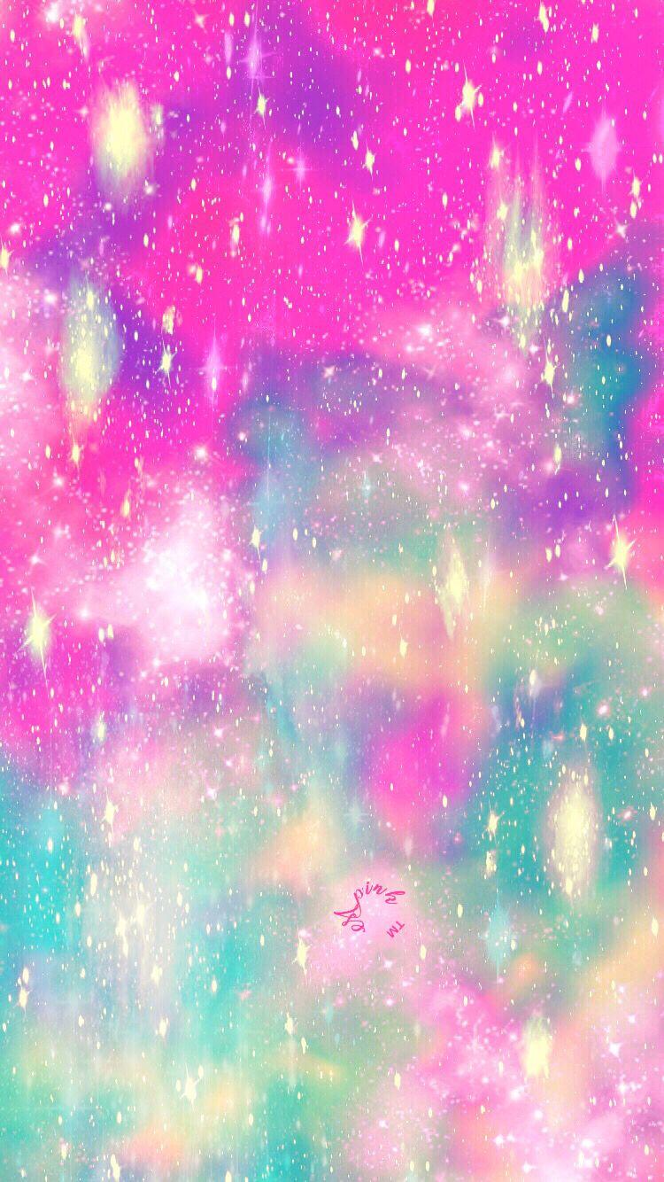 750x1334 pink galaxy wallpaper, pink, green, purple, nebula, magenta