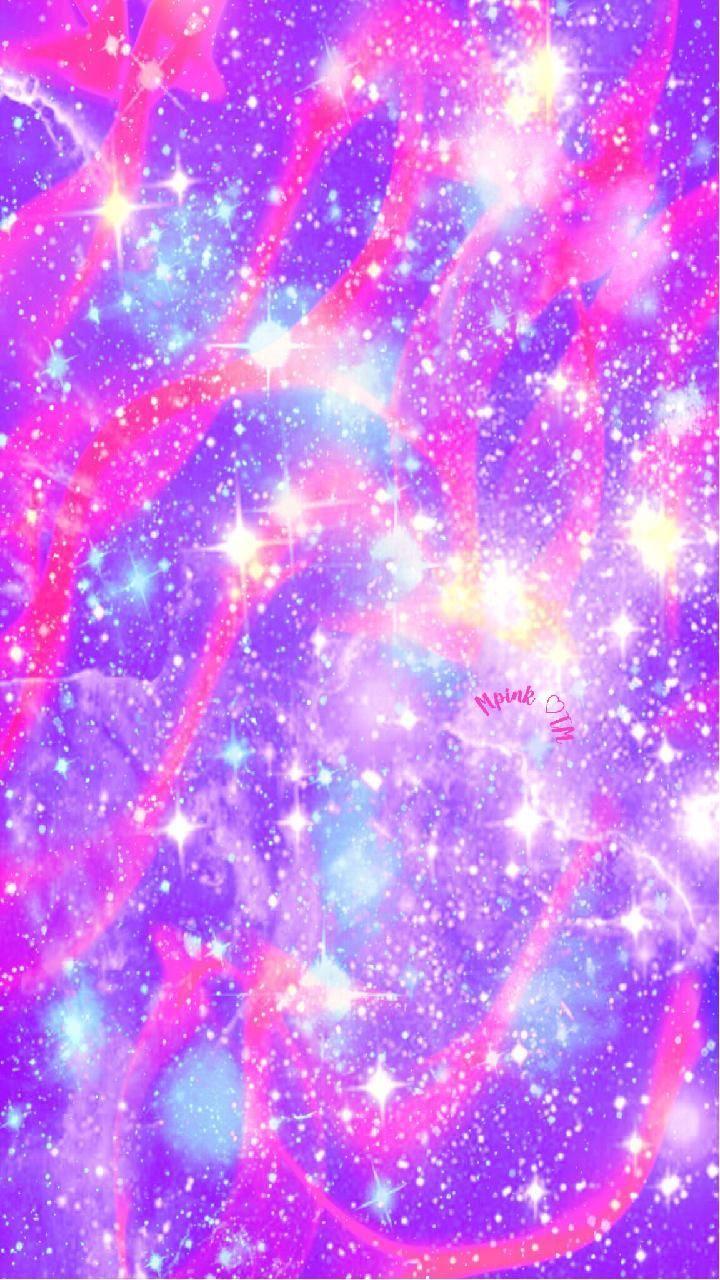 720x1280 Purple Galaxy Glitter Wallpaper, HD Purple Galaxy Glitter Background