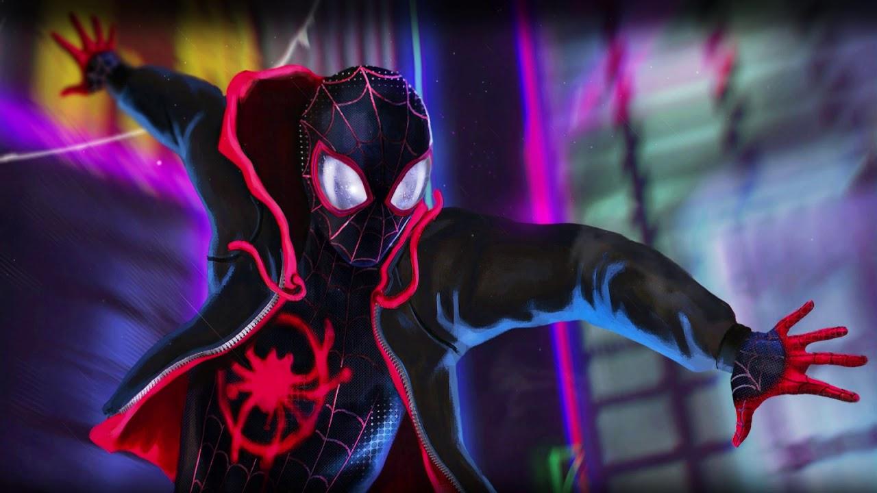 1280x720 Miles Fallingk. Spider Man A New Universe. Animated