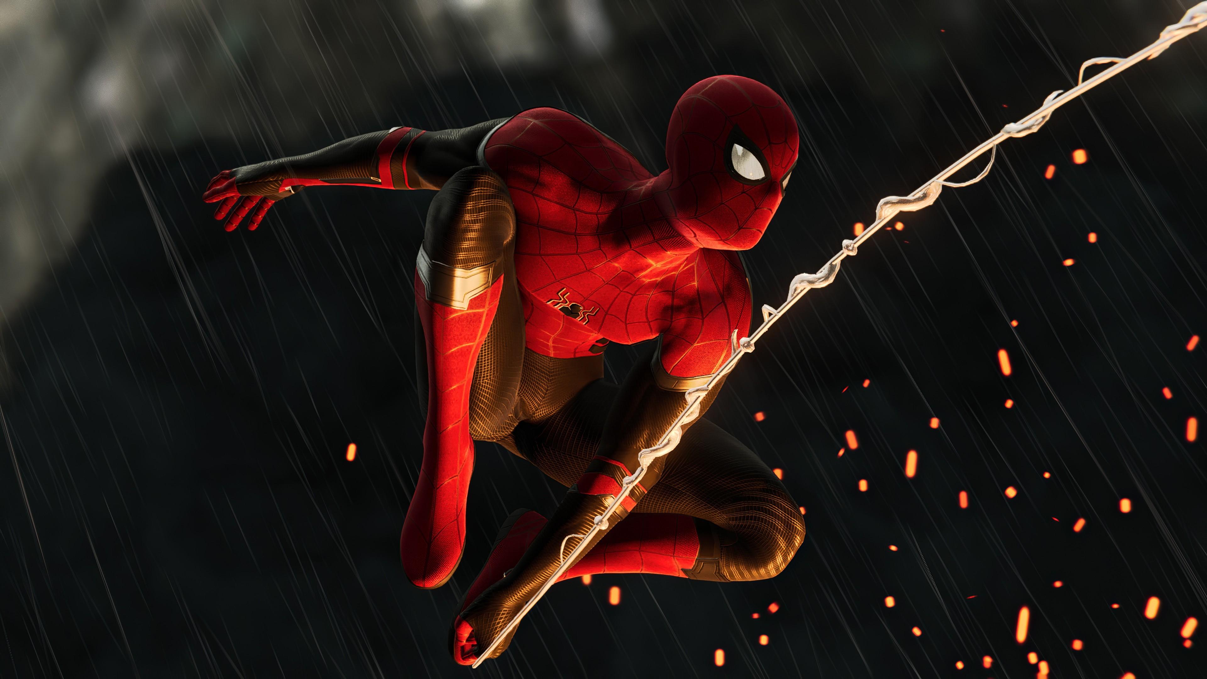 3840x2160 Spider Man, Marvel Comics, Marvel Cinematic Universe, Spider Man Far From Home HD Wallpaper
