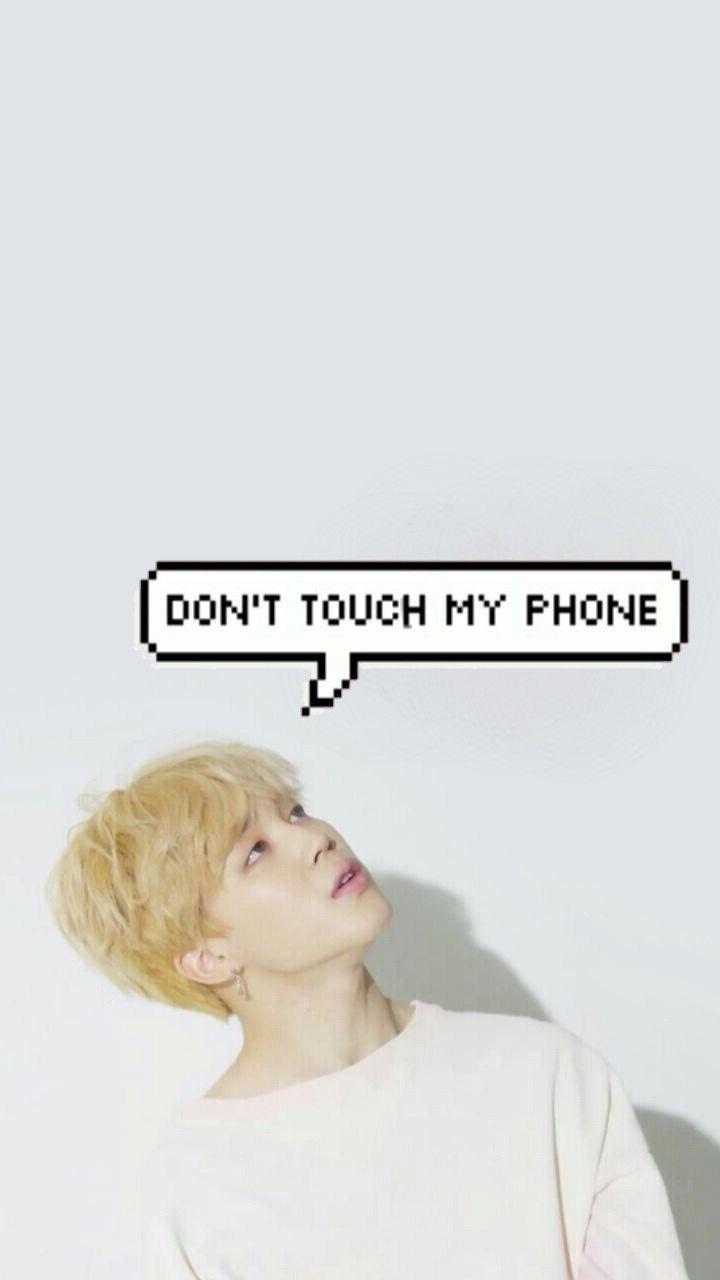 720x1280 Jimin Park , Don't touch my phone. Bts jimin funny, Bts wallpaper, Dont touch my phone wallpaper