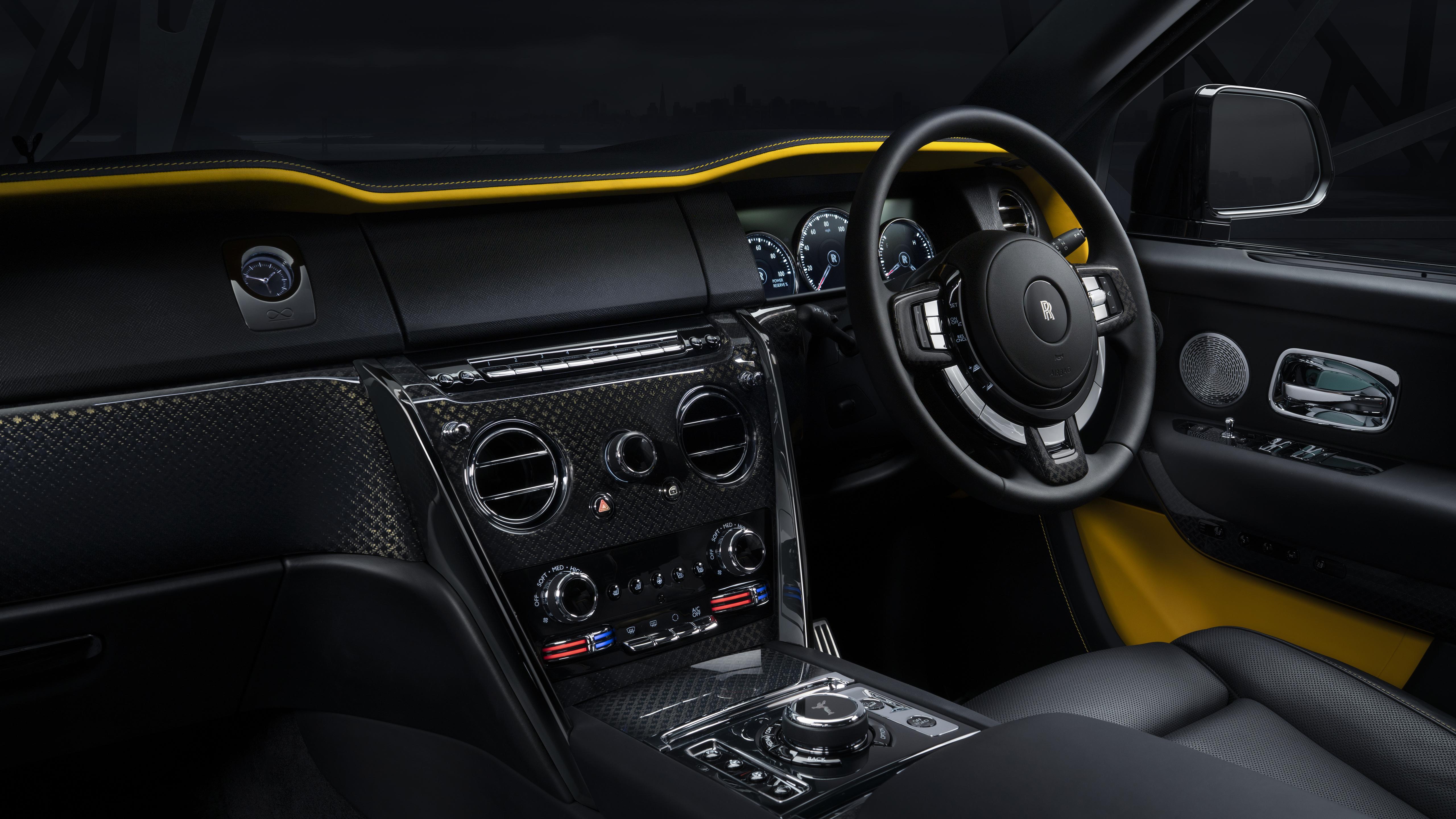 5120x2880 Rolls Royce Cullinan Black Badge 2019 4K Interior Wallpaper. HD Car Wallpaper