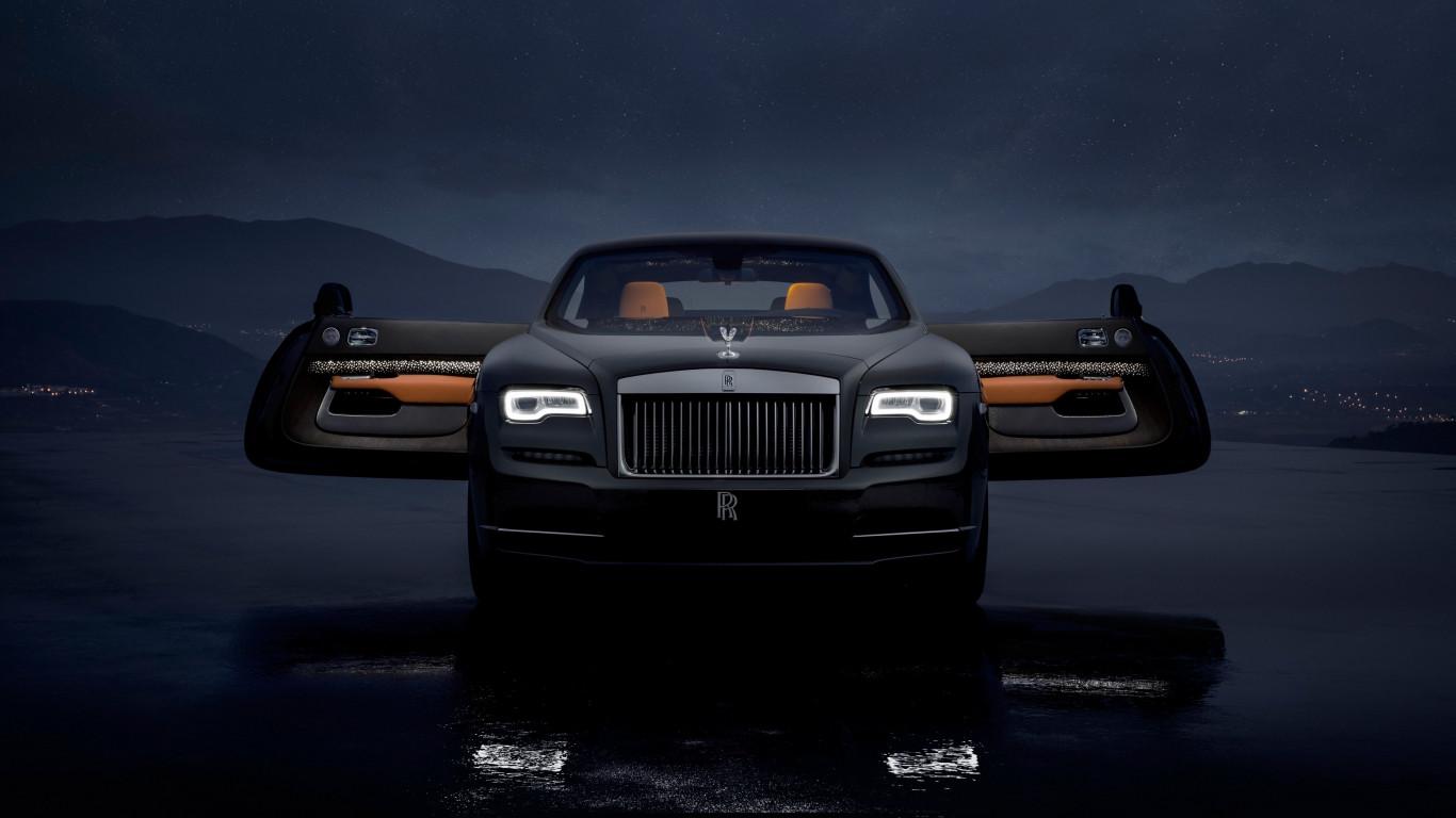 1366x768 Download wallpaper: Rolls Royce Wraith Luminary Collection 1366x768