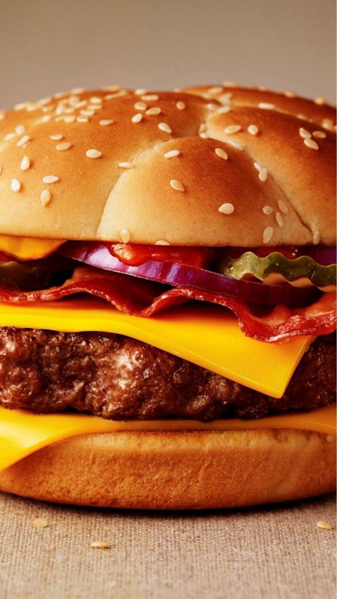 1080x1920 Cheeseburger Wallpaper background picture