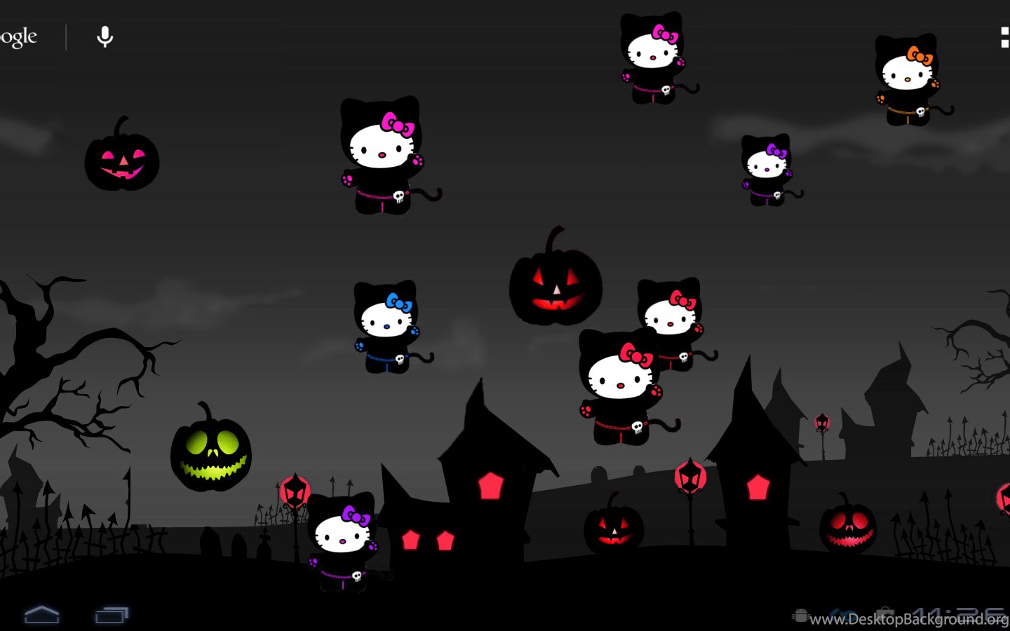 1440x900 Hello Kitty Loft: Hello Kitty Halloween Live WP Desktop Background