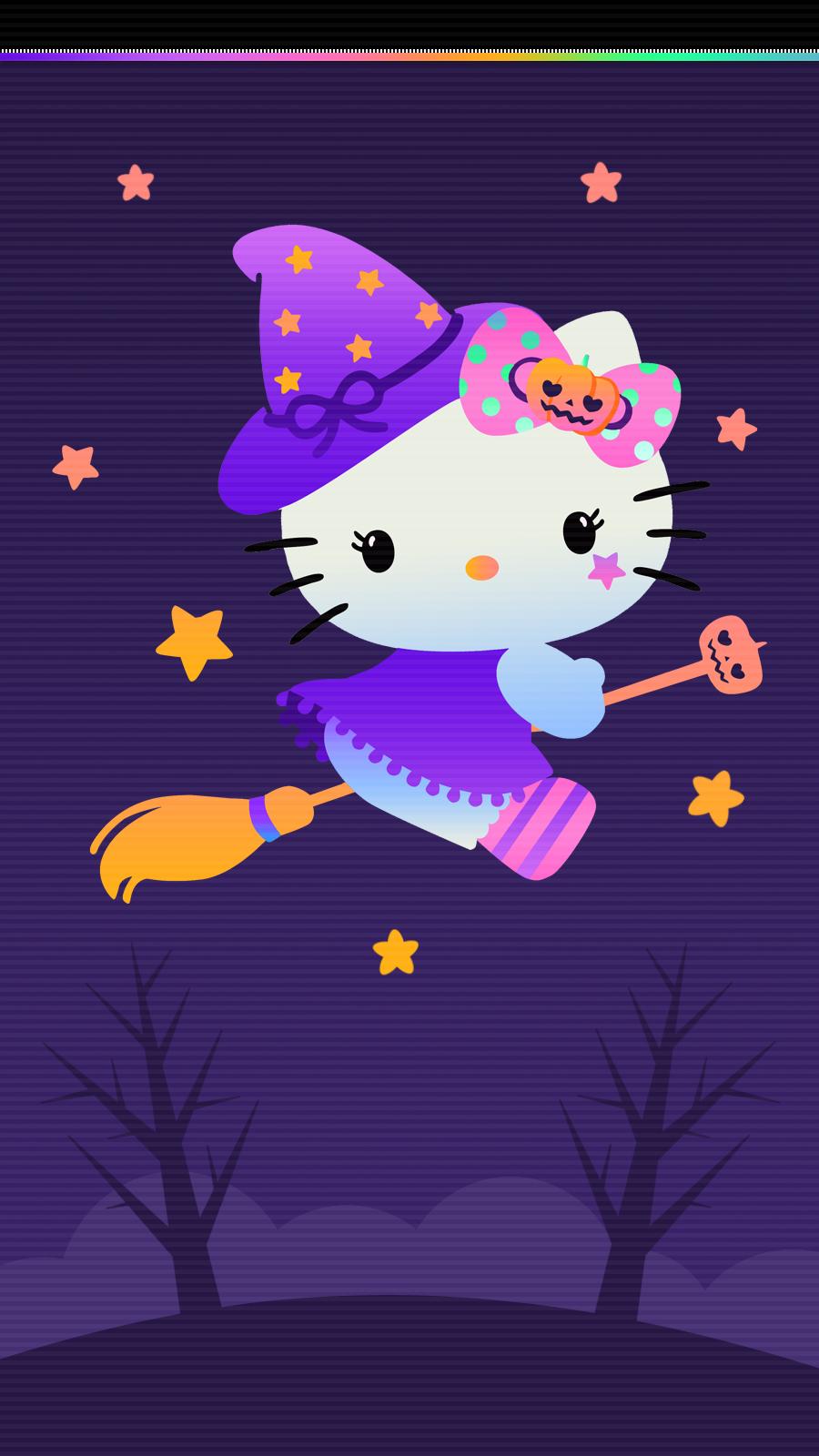 900x1600 ♡ Cute Walls ♡: Hello kitty Halloween wallpaper set