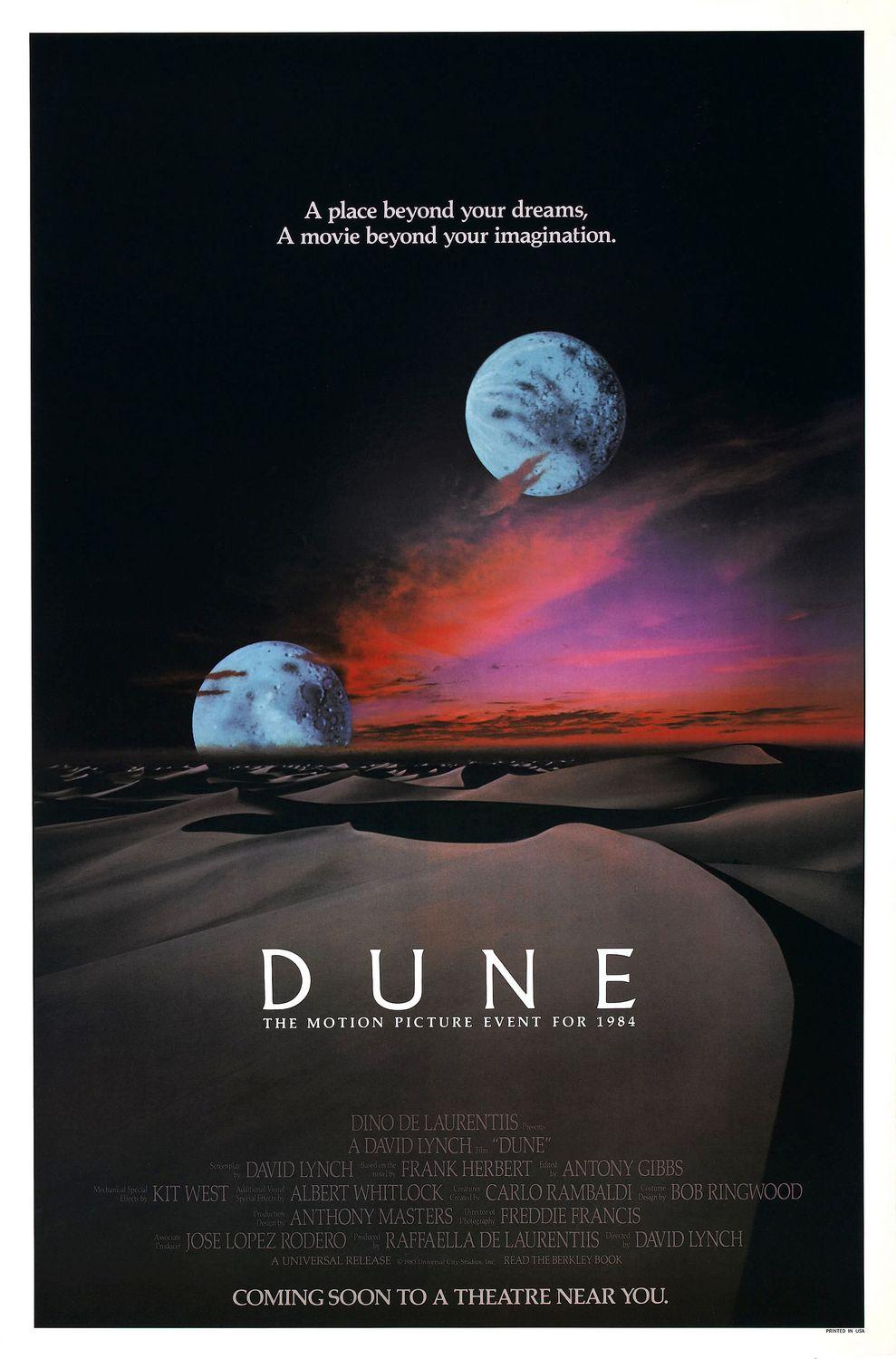 989x1500 Dune Original Movie Poster