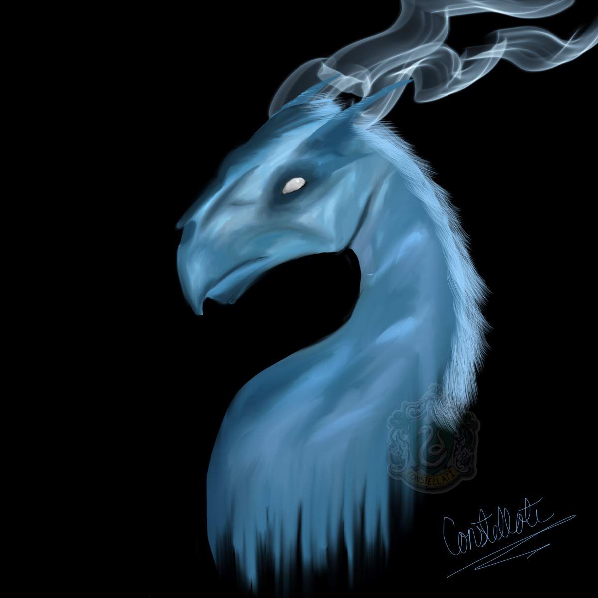 1200x1200 thestral patronus - Harry Potter Amino