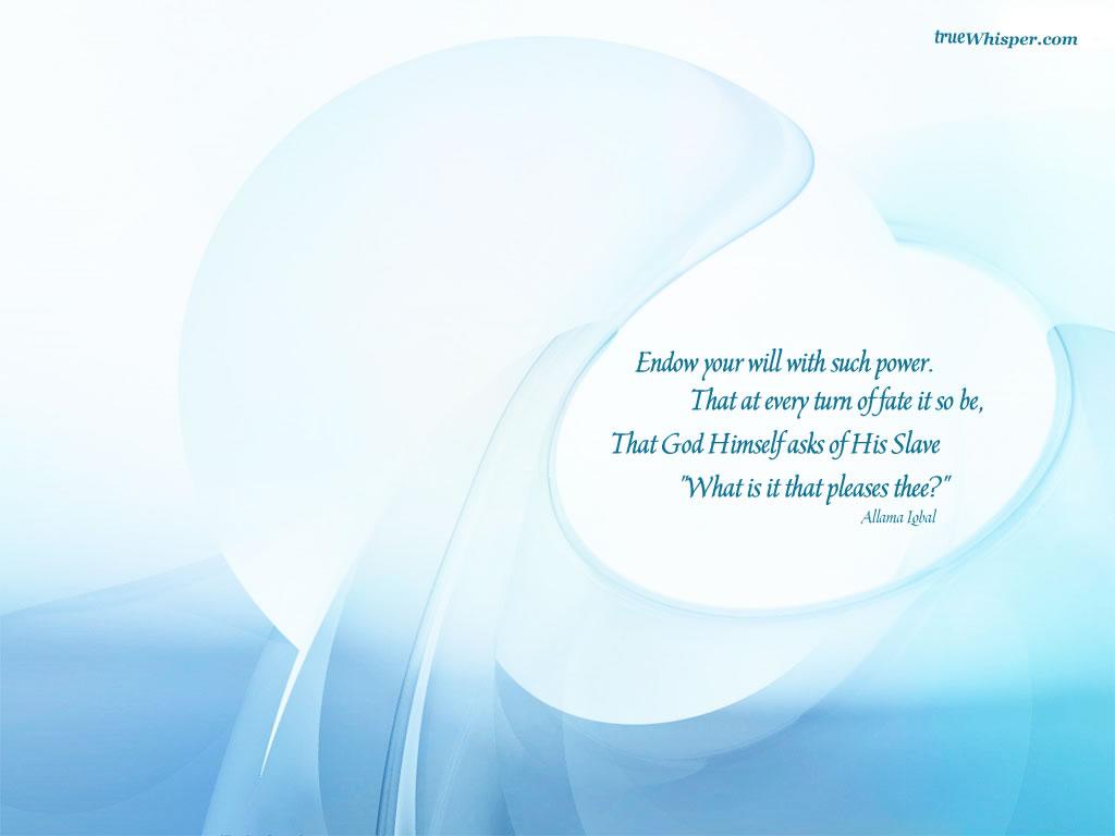 1024x768 Motivational Wallpaper on Will Power with Quote