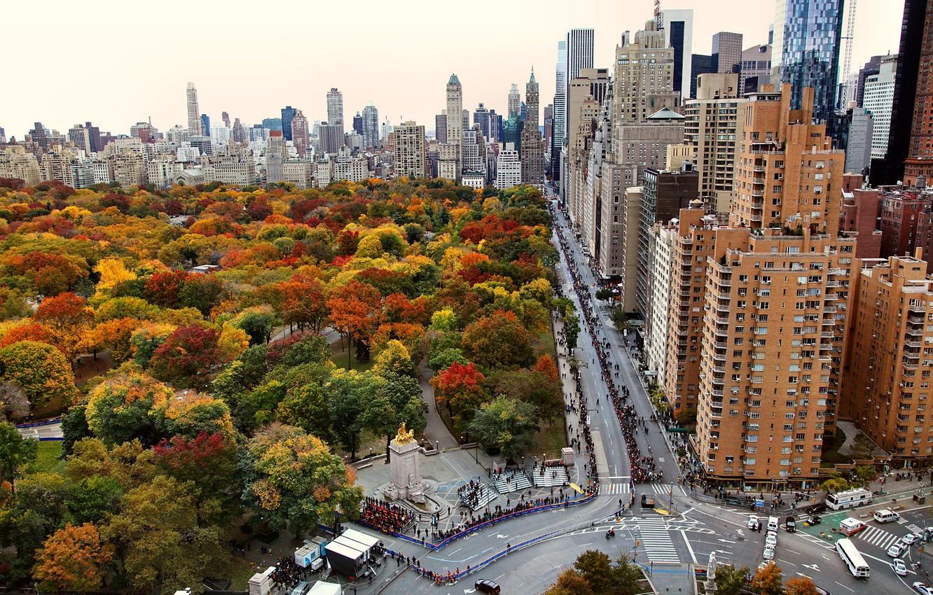 1332x850 Autumn Central Park New York Wallpaper