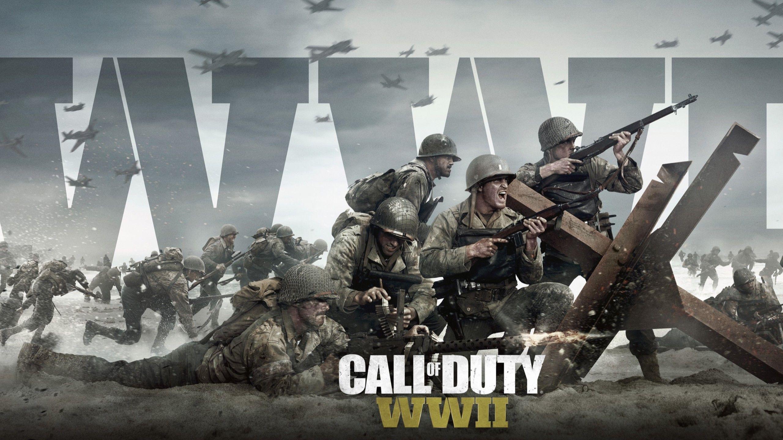 2560x1440 Hình nền Call of Duty: WW2, 4k, 5k, áp phích, E3 2017, Trò chơi