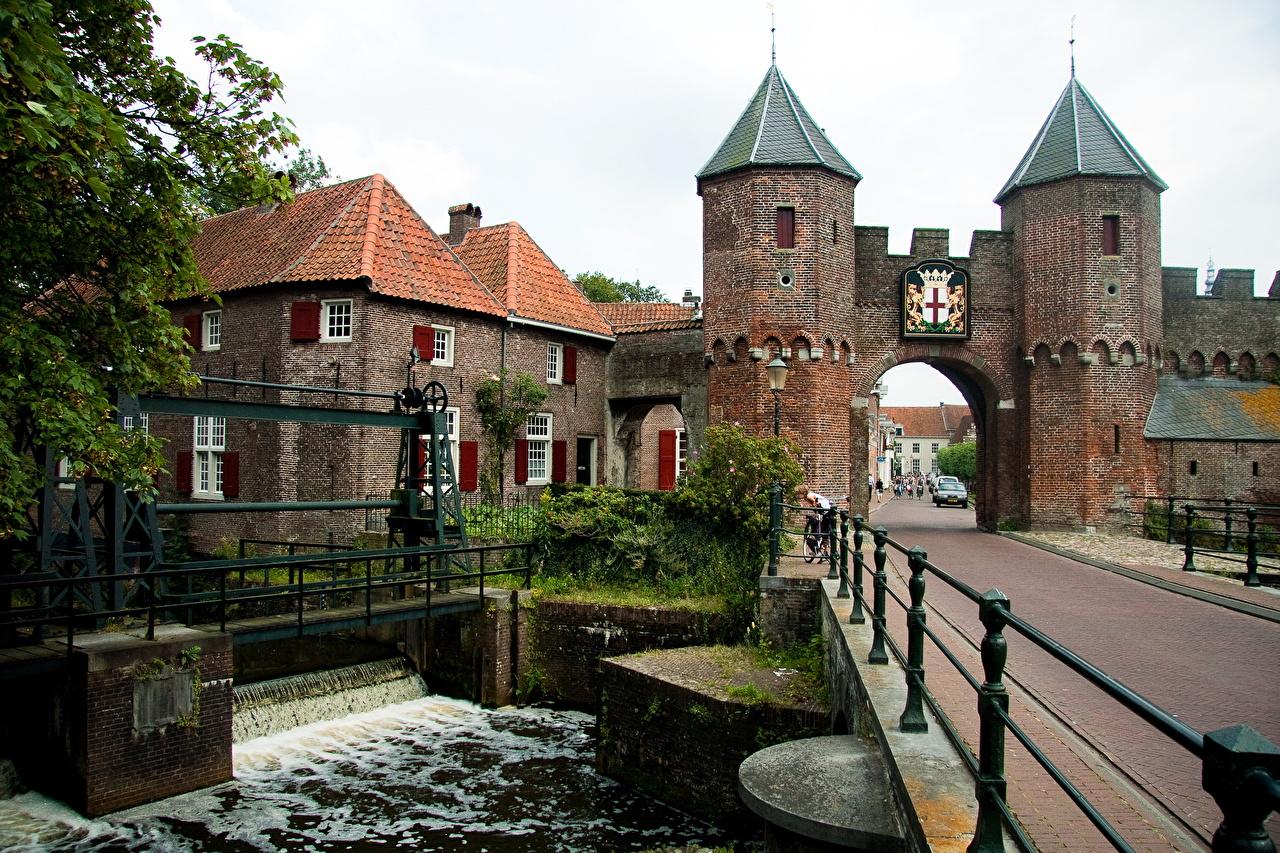 1280x853 Picture Cities Netherlands Koppelpoort medieval gate in the Dutch