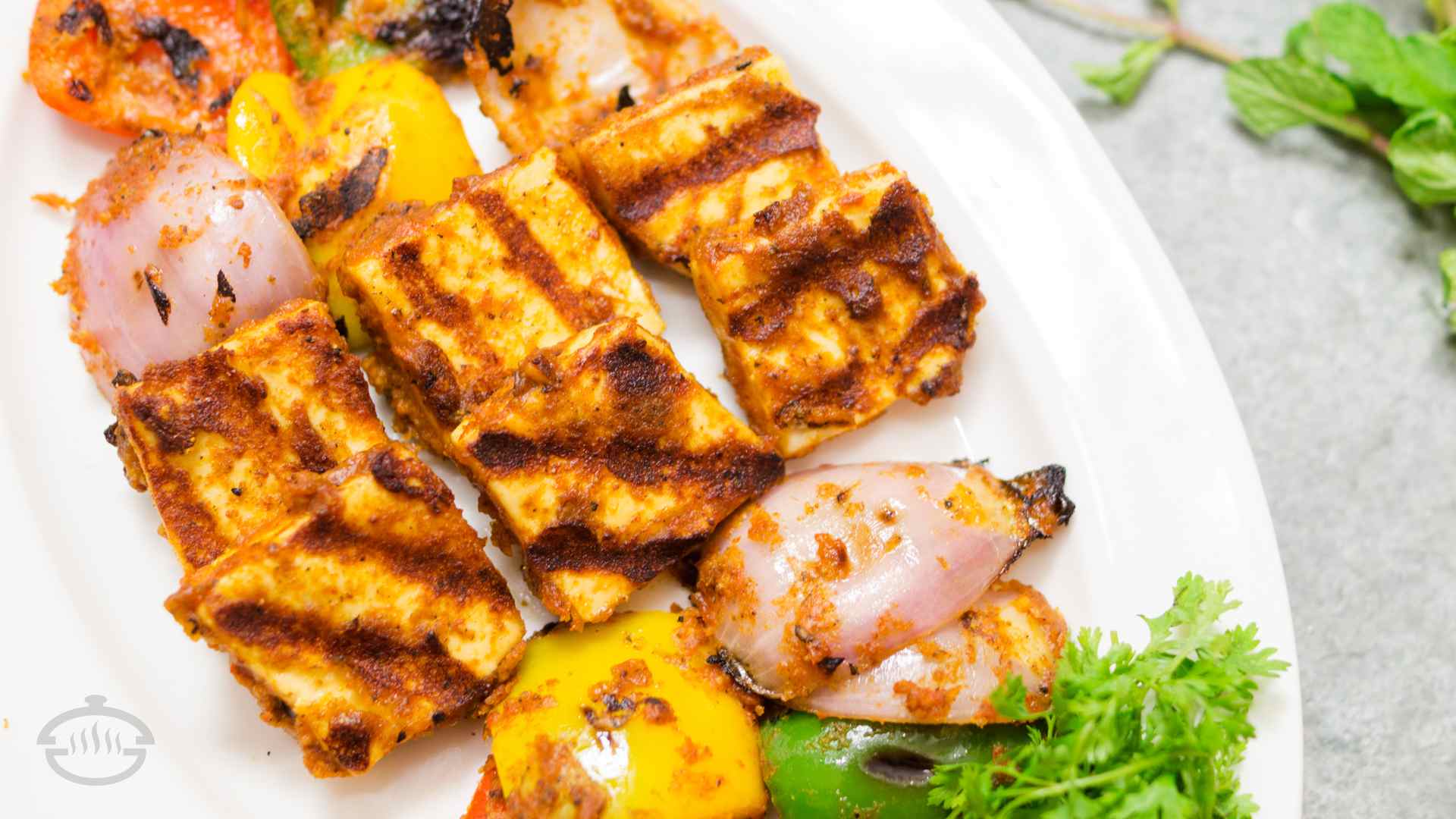 1920x1080 Tandoori Paneer Tikka in Tawa Recipe. Vegetarian Indian Starter Recipe