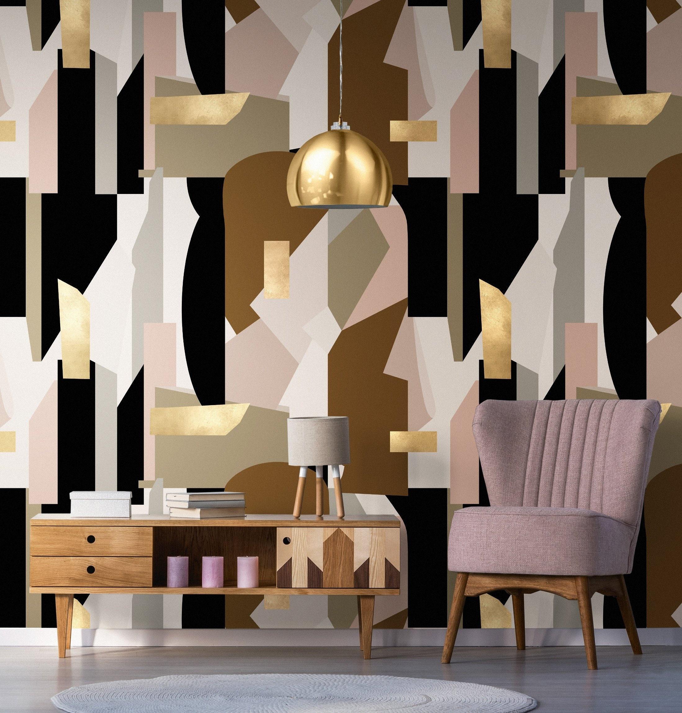2198x2297 Large Scale Abstract Geometric Wallpaper Contemporary
