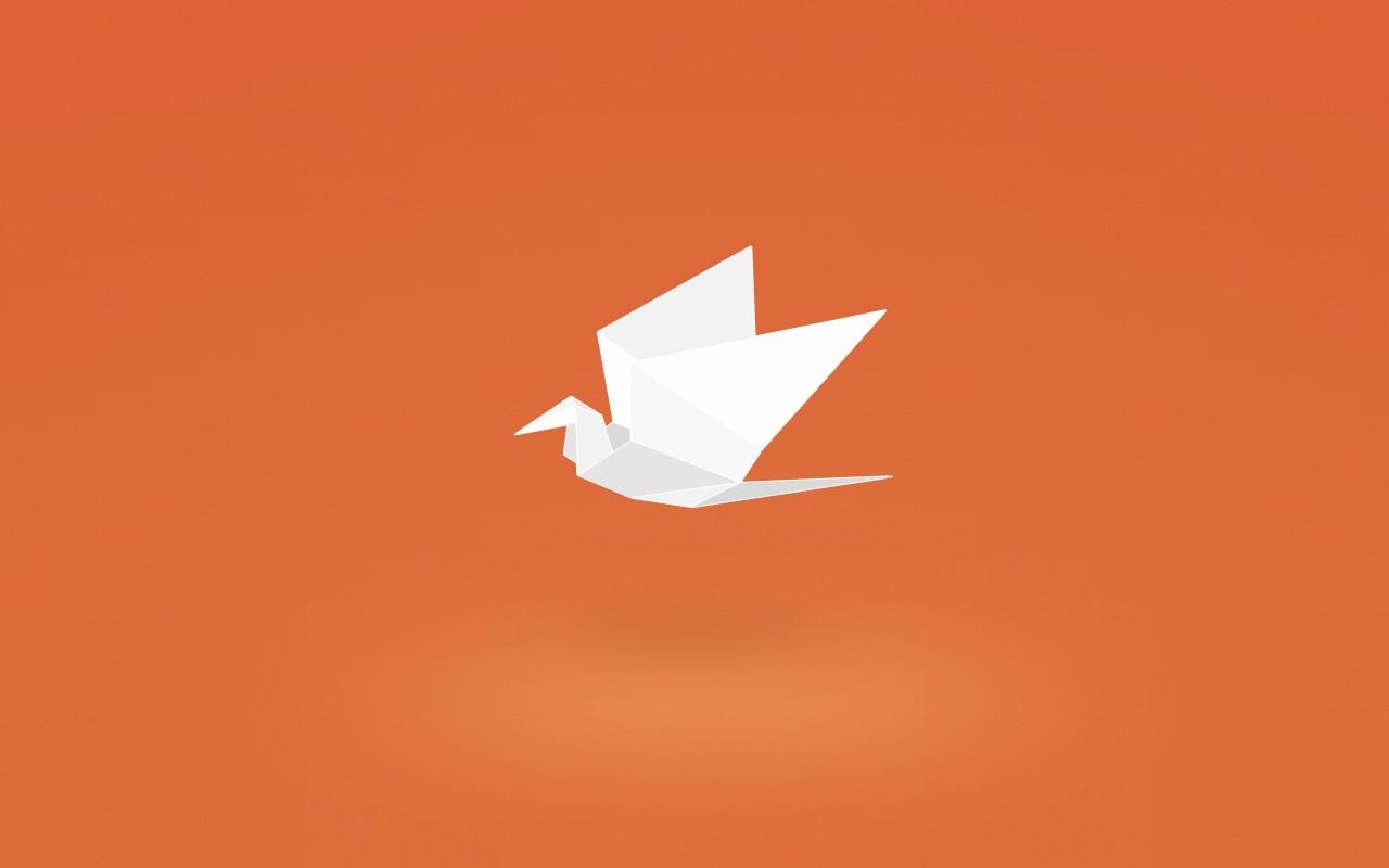 1280x800 origami paper digital art wallpaper