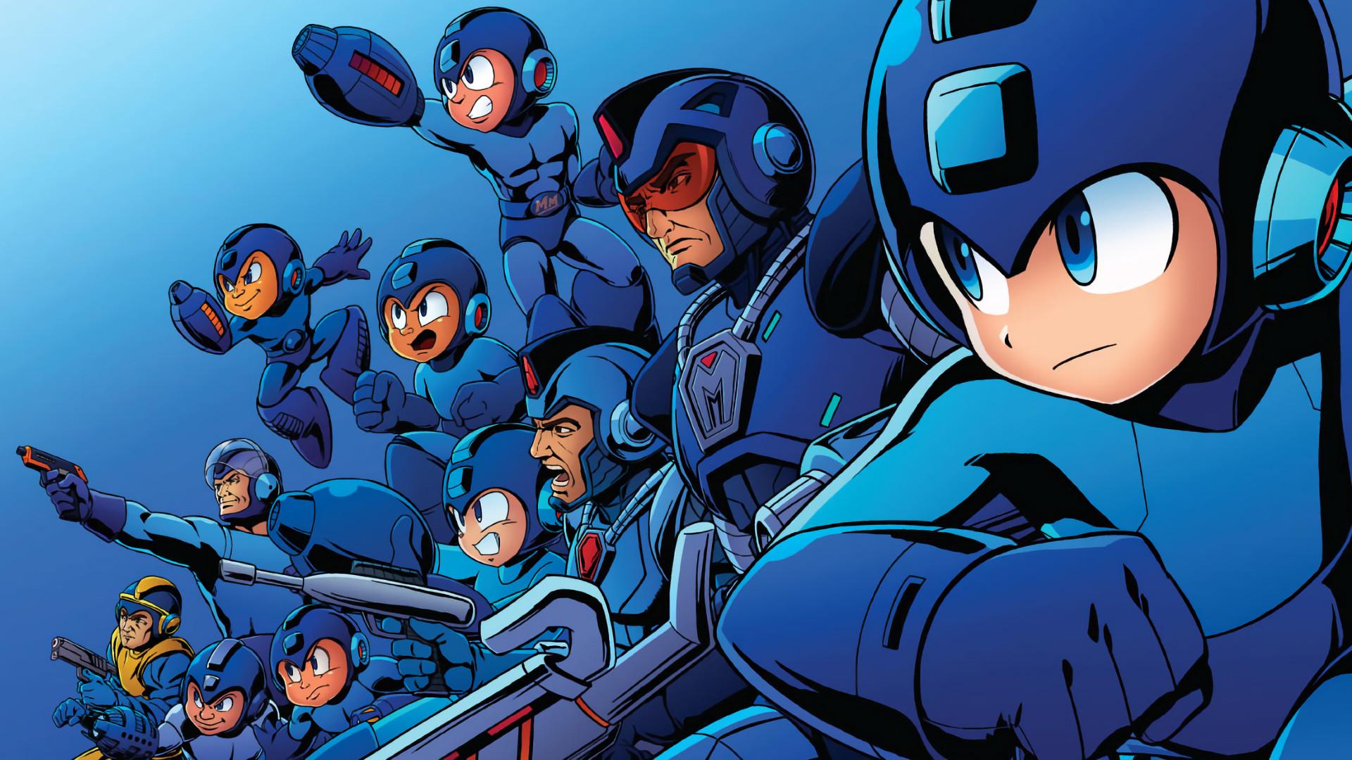 1920x1080 Mega Man 30th Anniversary Wallpaper with Monocle