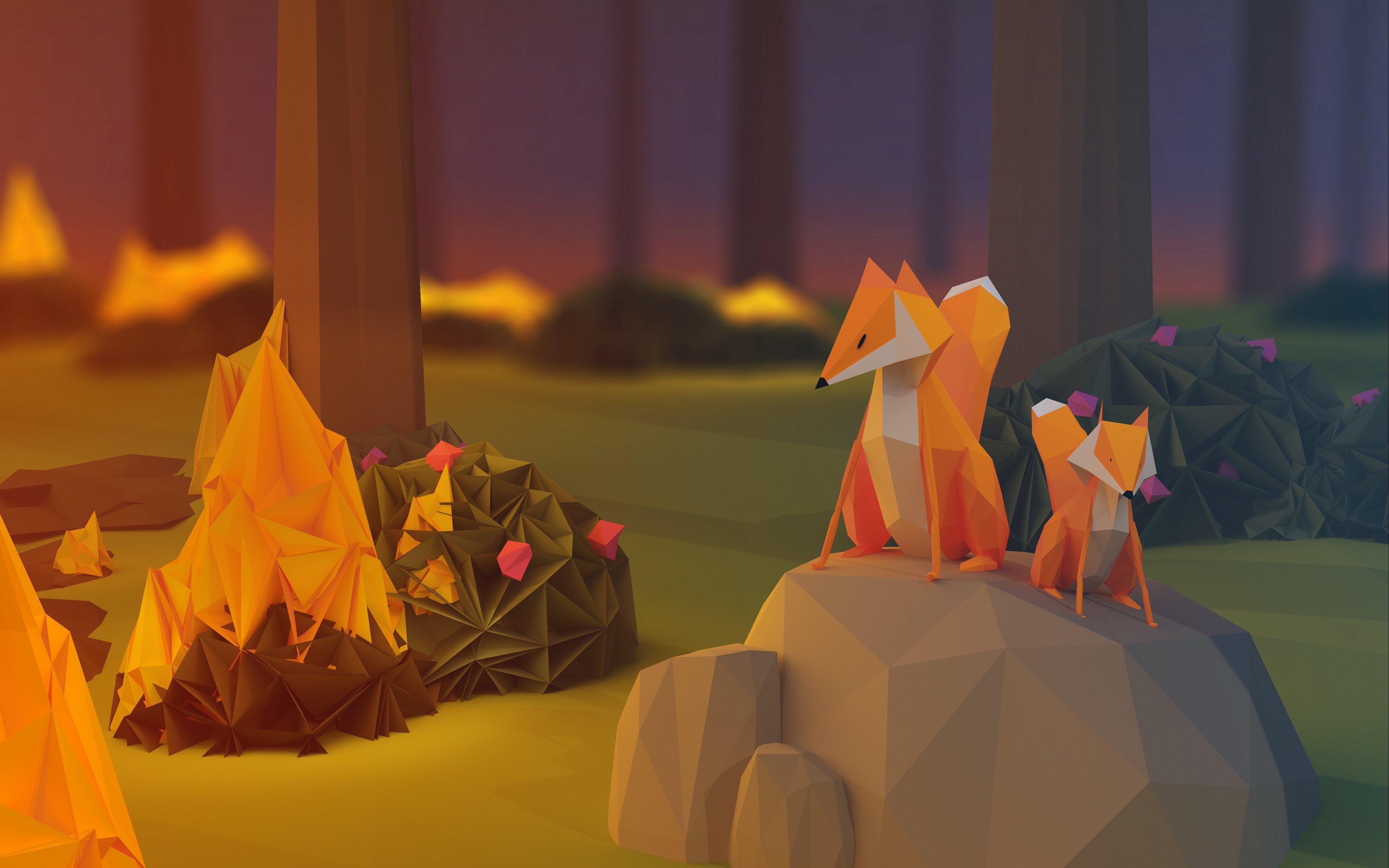 3840x2400 Origami 4K wallpaper for your desktop or mobile screen free and easy to download