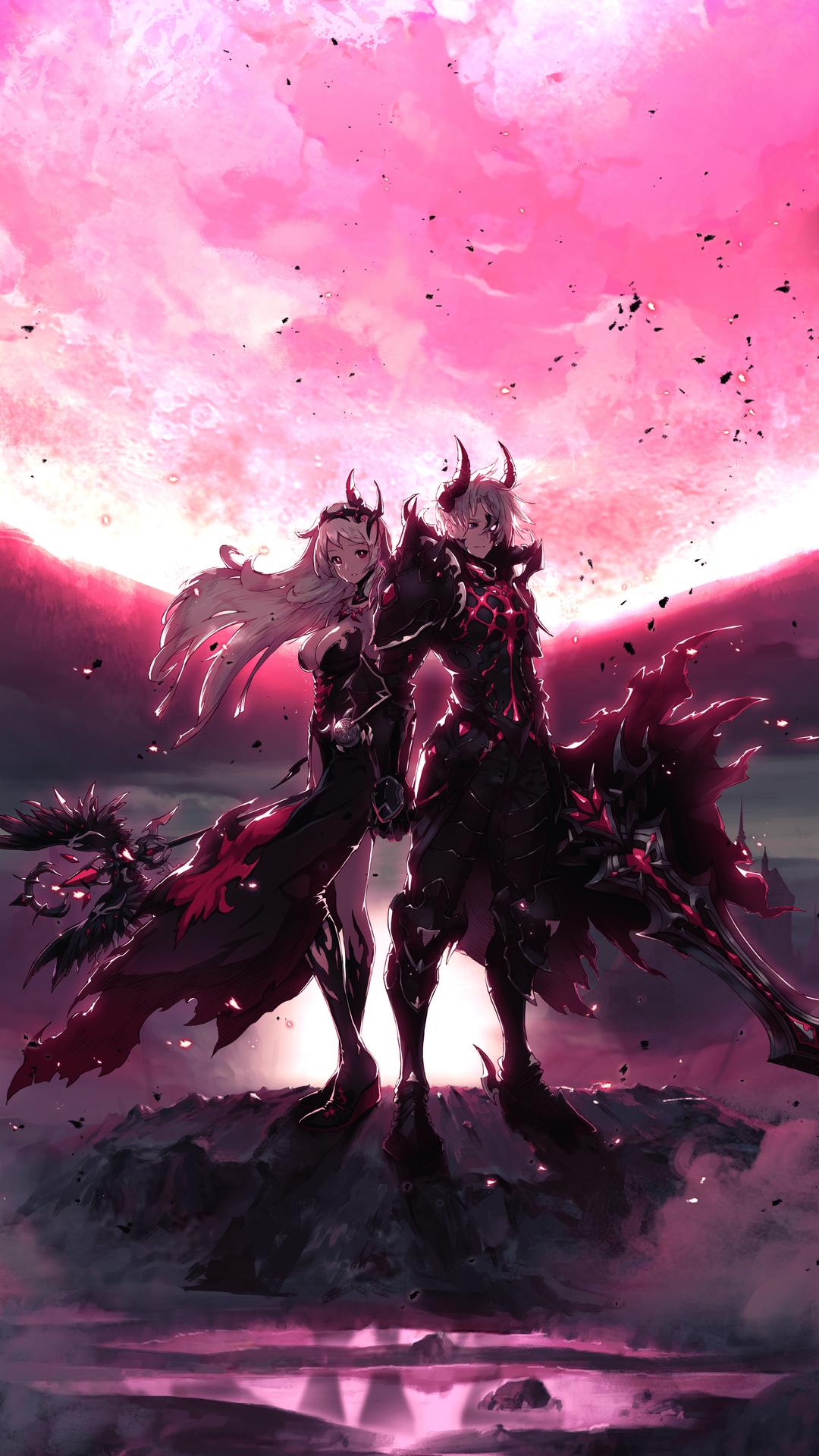 1080x1920 1080x1920 anime girl, anime boy, anime, hd, pink for iPhone 8 wallpaper
