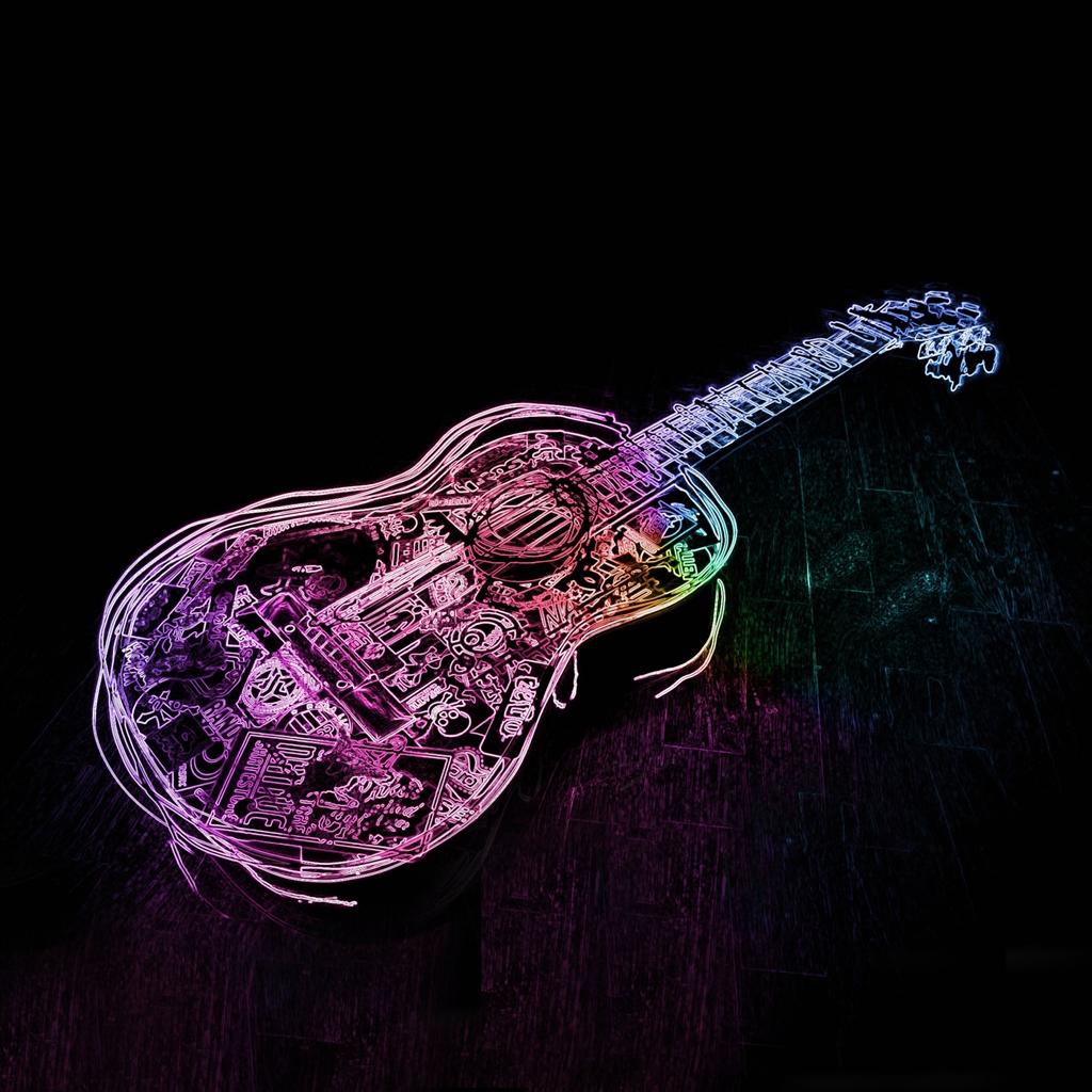 1024x1024 Guitar iPhone Wallpaper