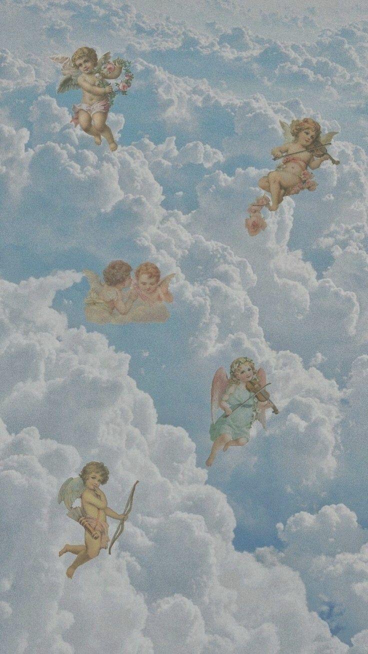 736x1308 Wallpaper. Angel wallpaper, Cute wallpaper background, Wallpaper background