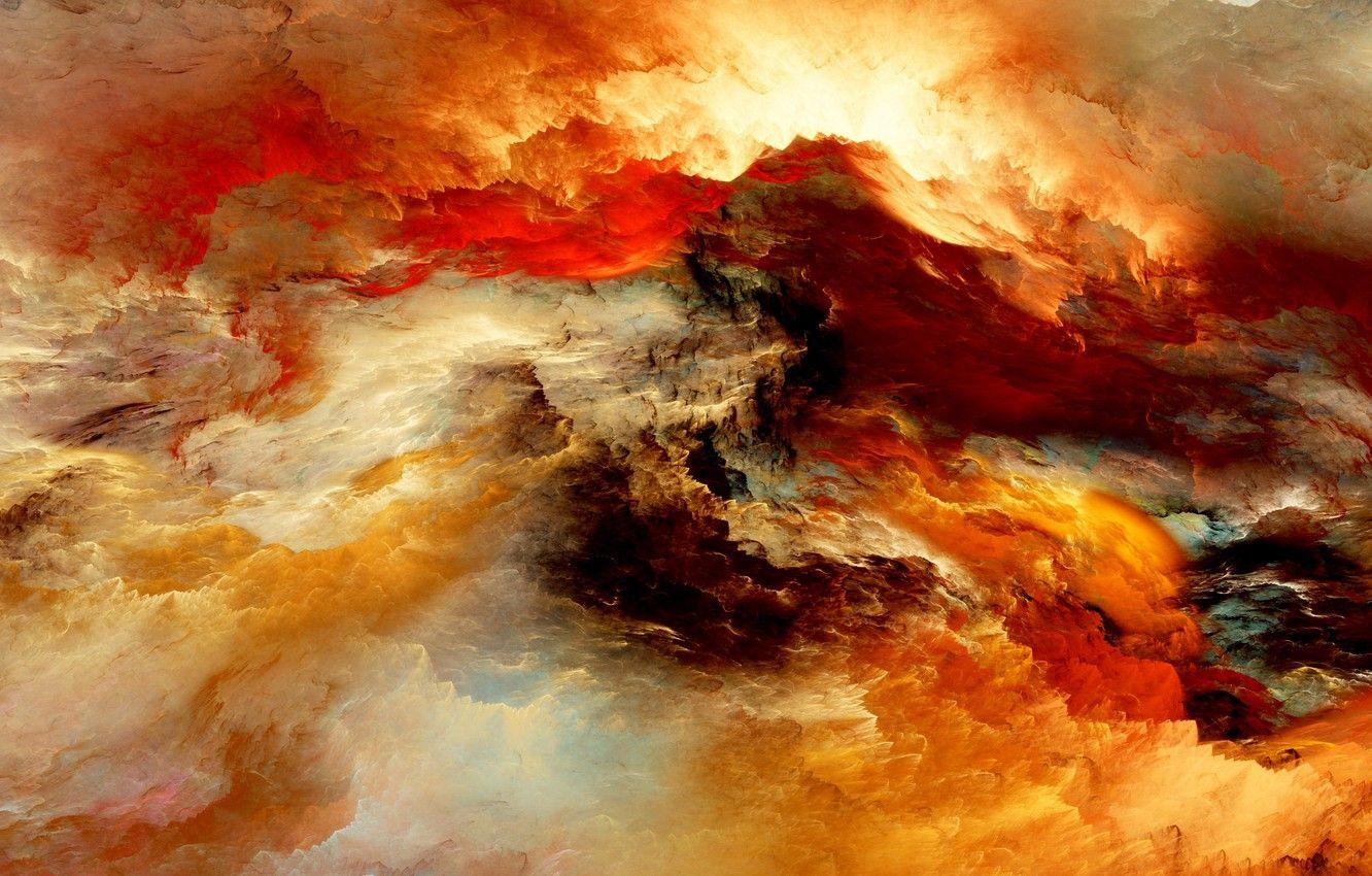 1332x850 Colorful Clouds Abstract HD Wallpaper