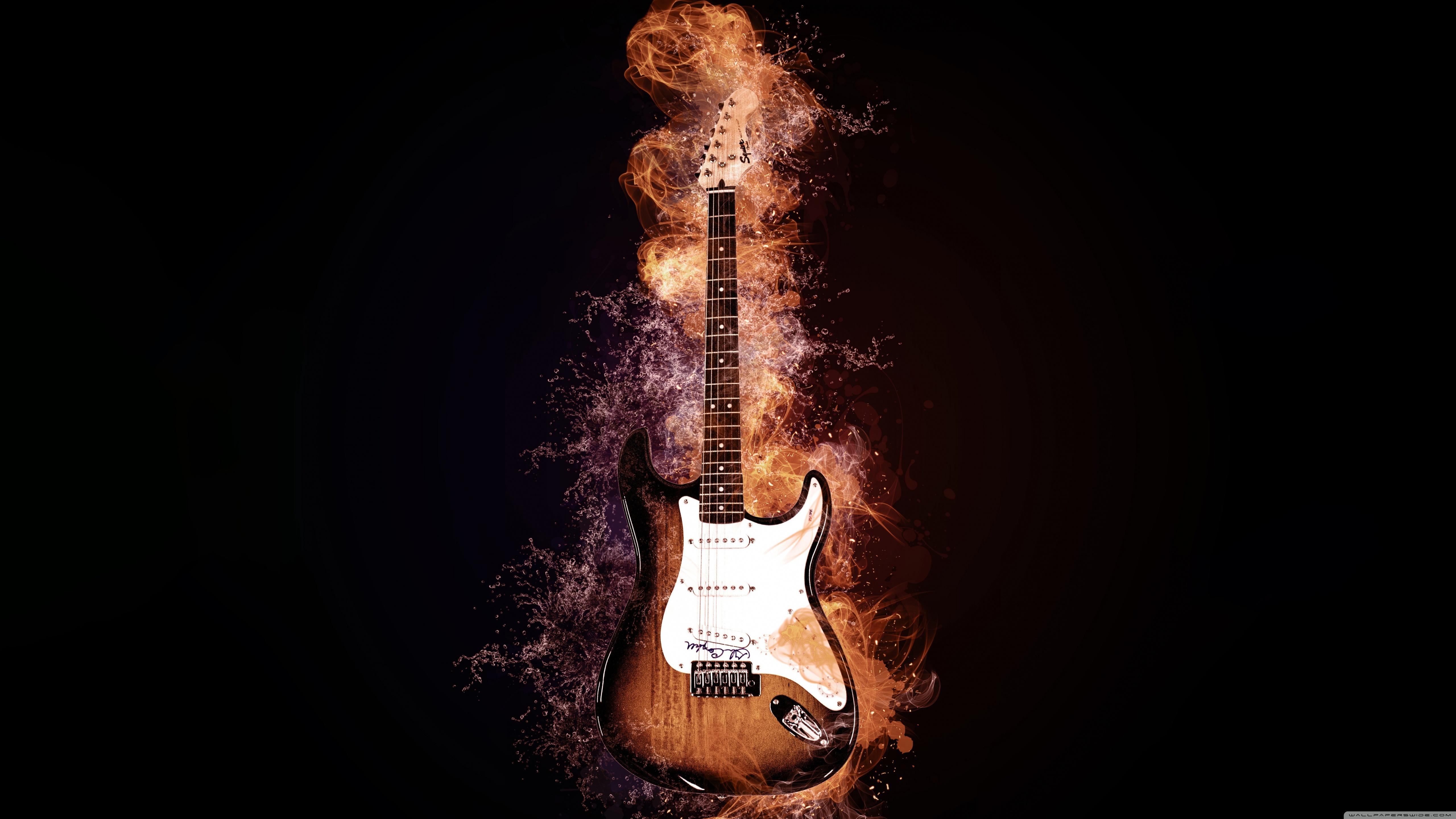 5120x2880 Creative Electric Guitar Ultra HD Desktop Background Wallpaper for 4K UHD TV : Tablet