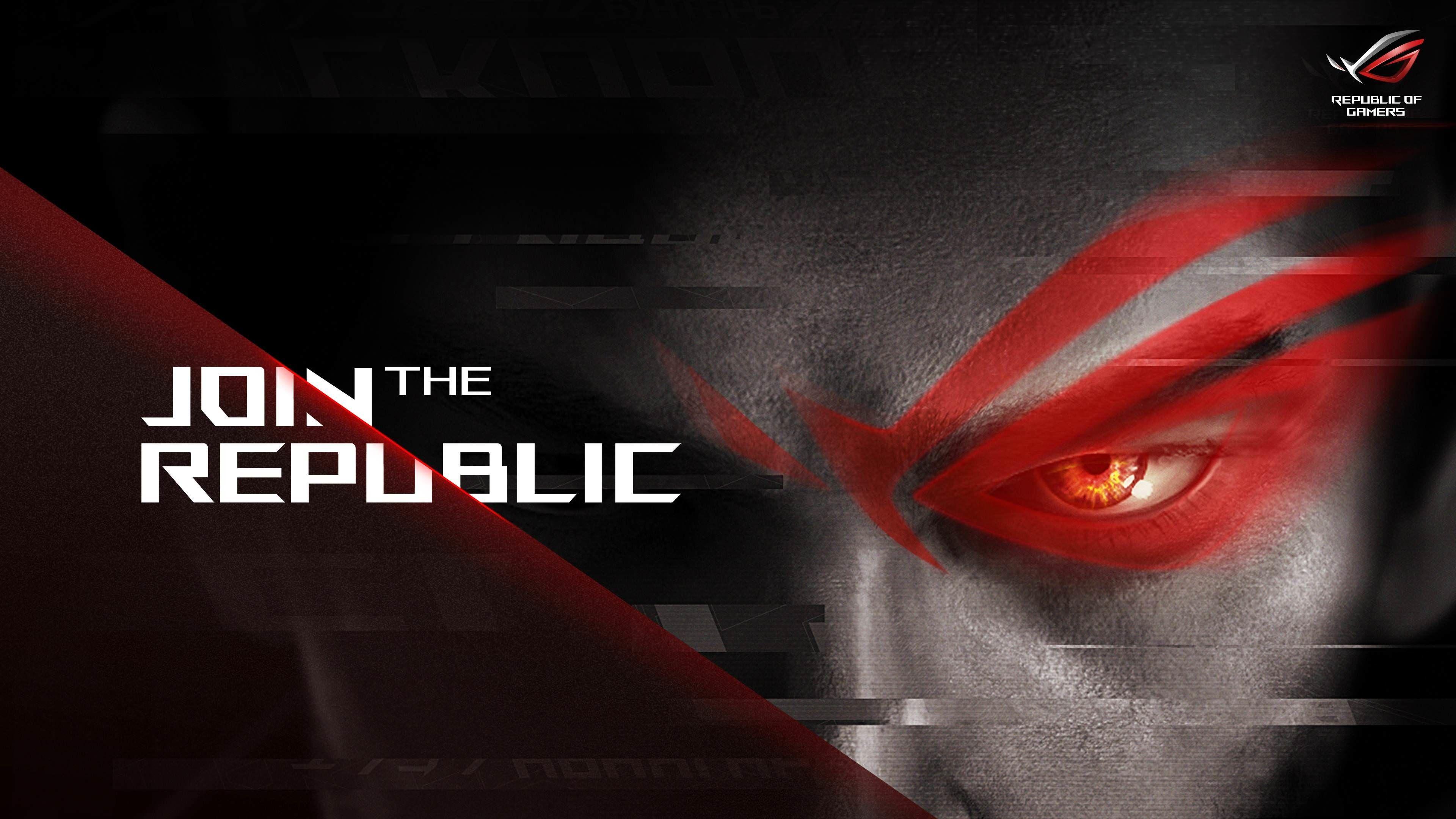 3840x2160 Red ROG Wallpaper