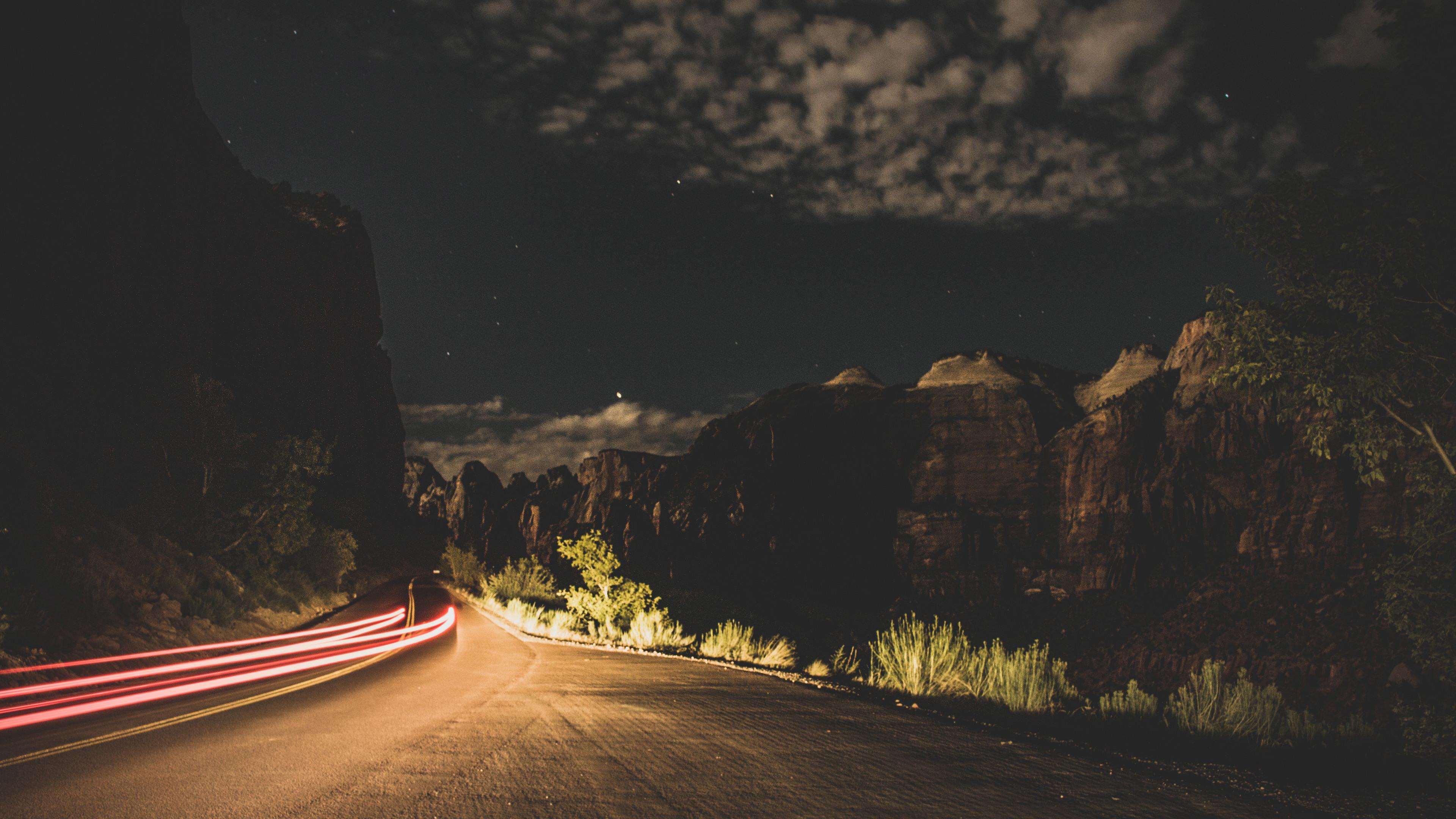 3840x2160 Wallpaper 4k Nature Road Long Exposure 4k Wallpaper