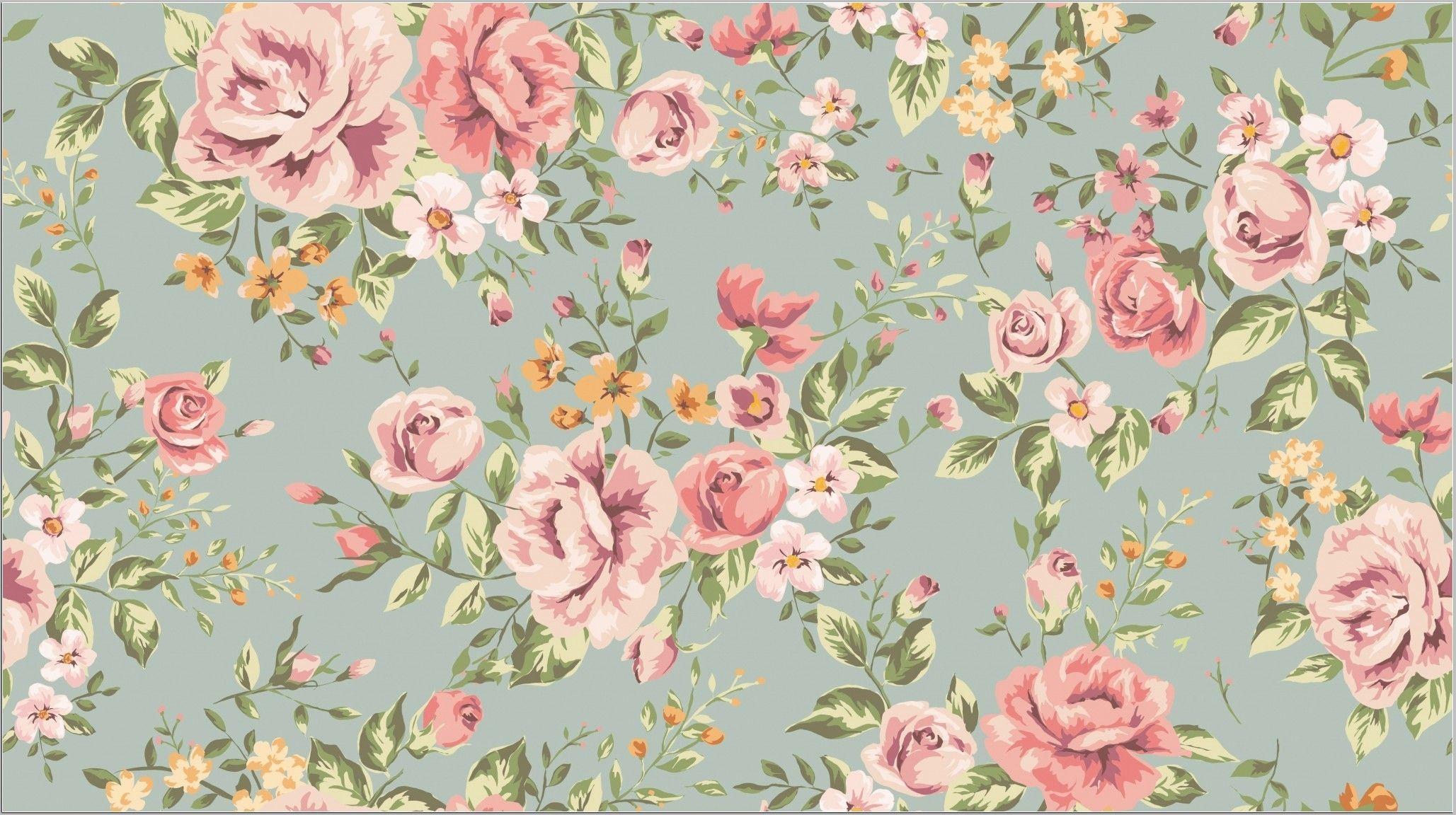 2057x1152 Antique Flower Wallpaper