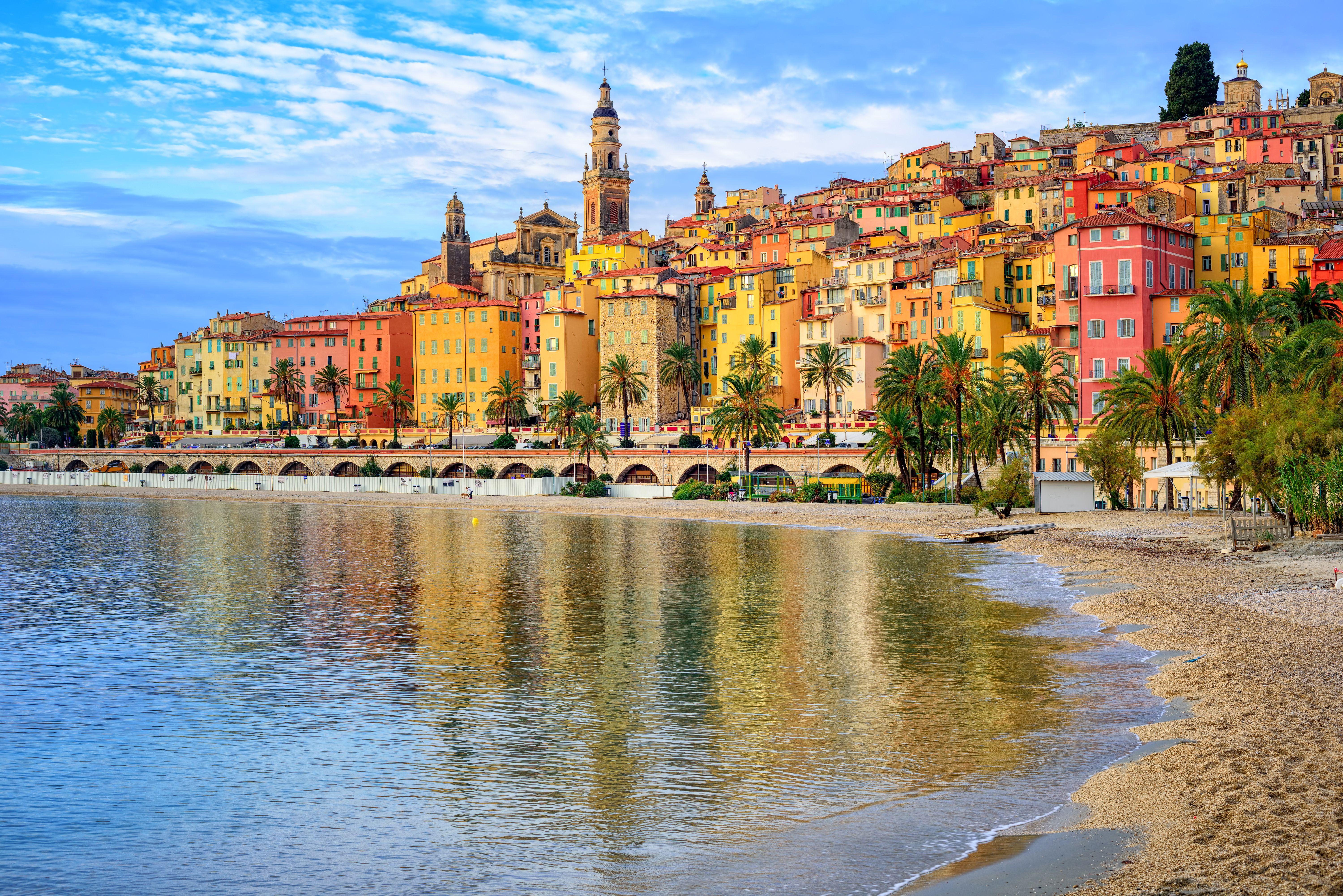 6000x4004 Menton, France on the French Riviera (The Pearl of the Sea) 5k