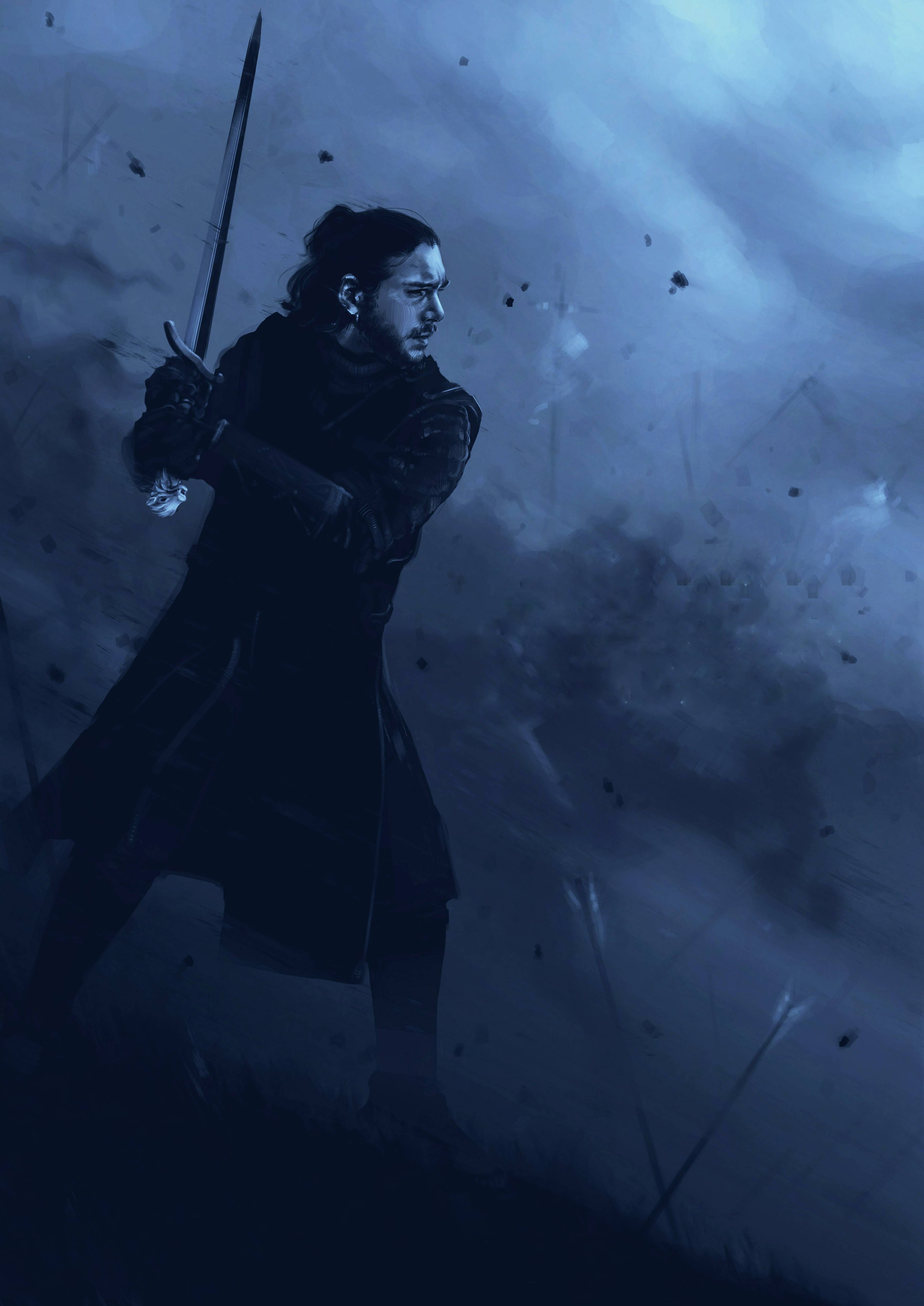3521x4973 Jon Snow Game Of Thrones Art iPad Pro Retina Display Wallpaper, HD TV Series 4K Wallpaper, Image, Photo and Background
