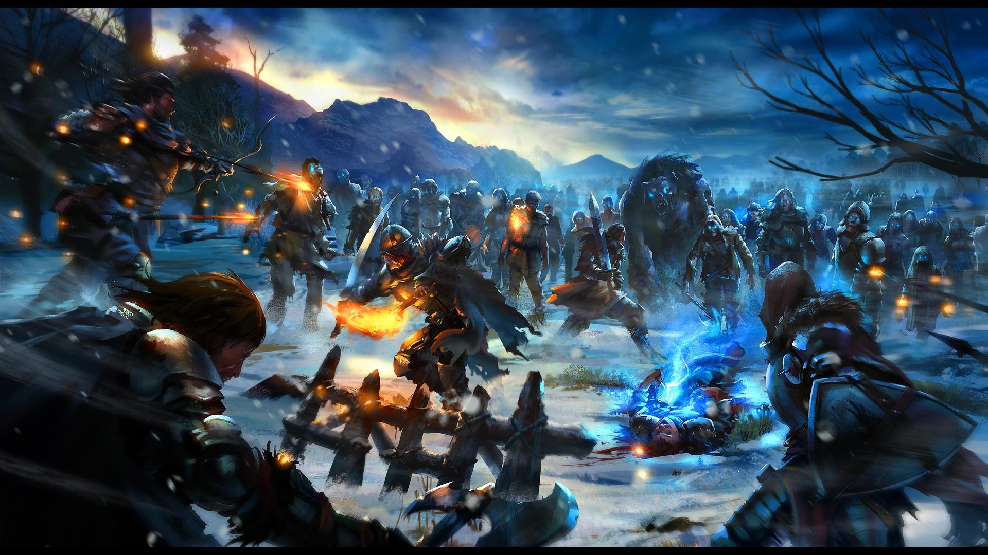 1920x1080 #The Others, #digital art, #minimalism, #zombies, #Game of Thrones, wallpaper. Mocah HD Wallpaper