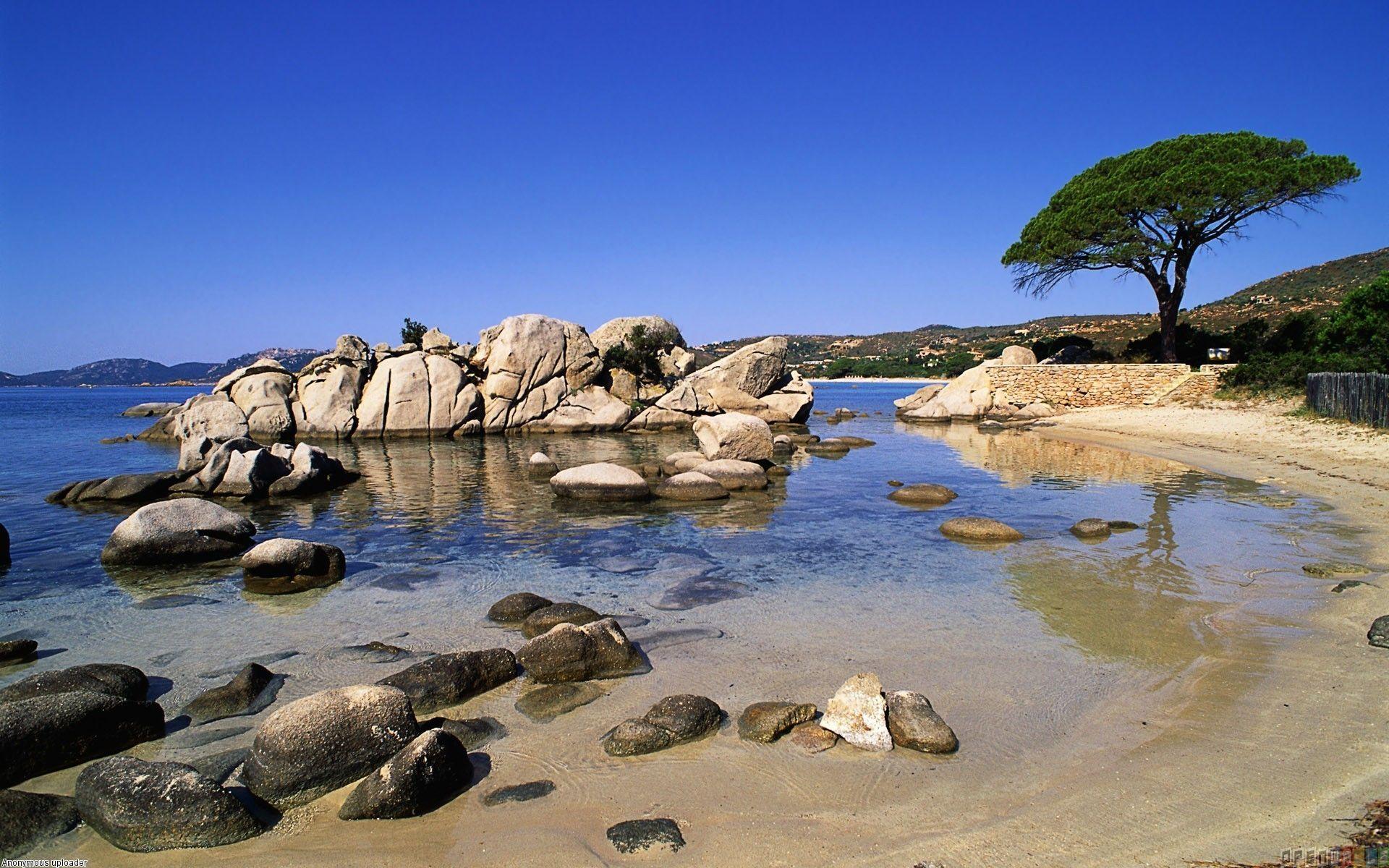 1920x1200 Palombaggia beach, corsica, france wallpaper
