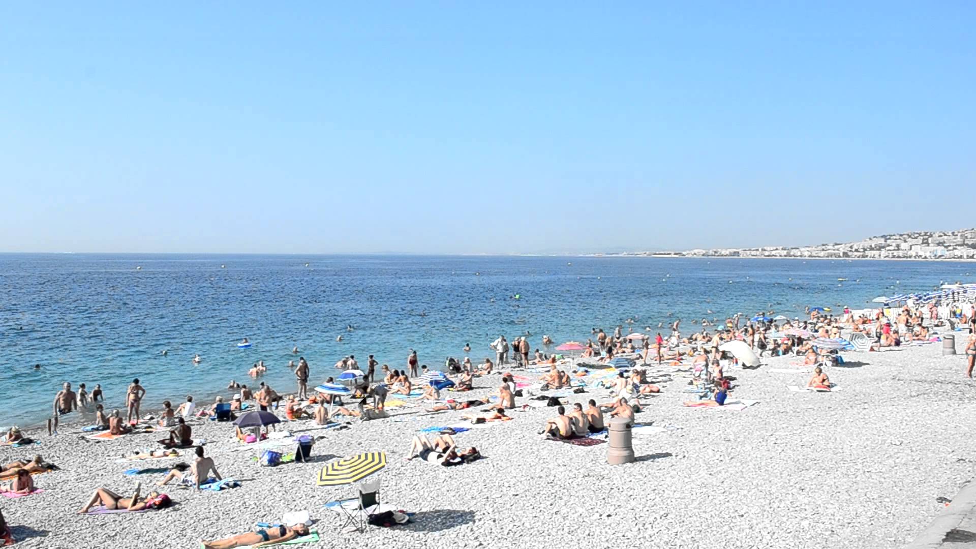 1920x1080 Nice Beach In France. French Riviera Provence Alpes Côte D'Azur