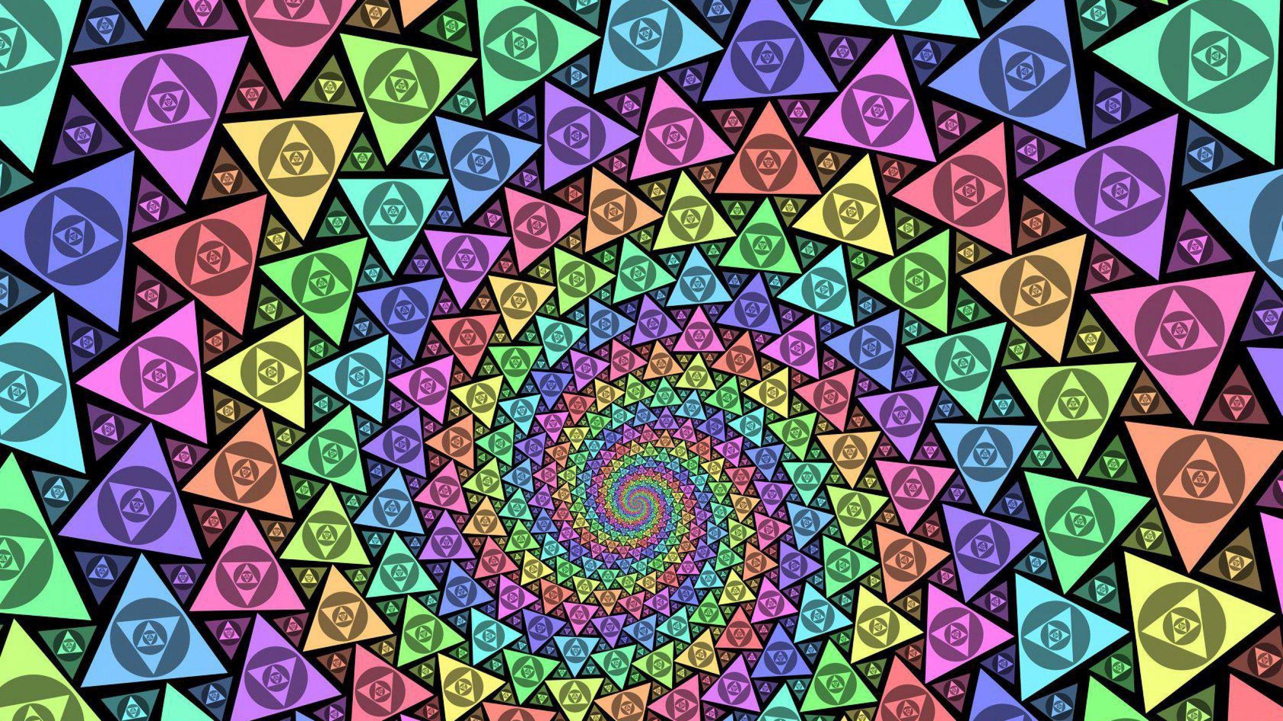 2560x1440 Trippy Illuminati Wallpaper