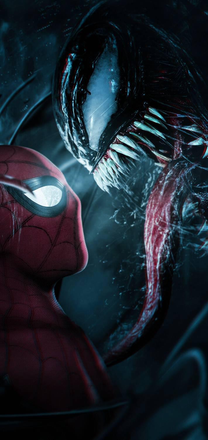 711x1500 Thought I'd share this cool Spidey V Venom wallpaper I found: Spiderman