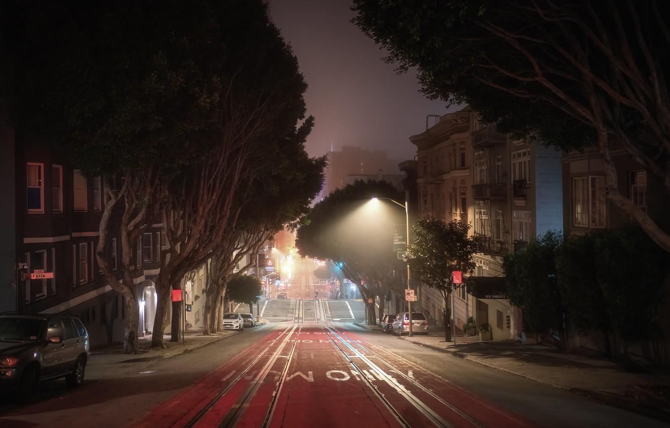 1332x850 Wallpaper the city, San Francisco, Foggy morning image for desktop, section город