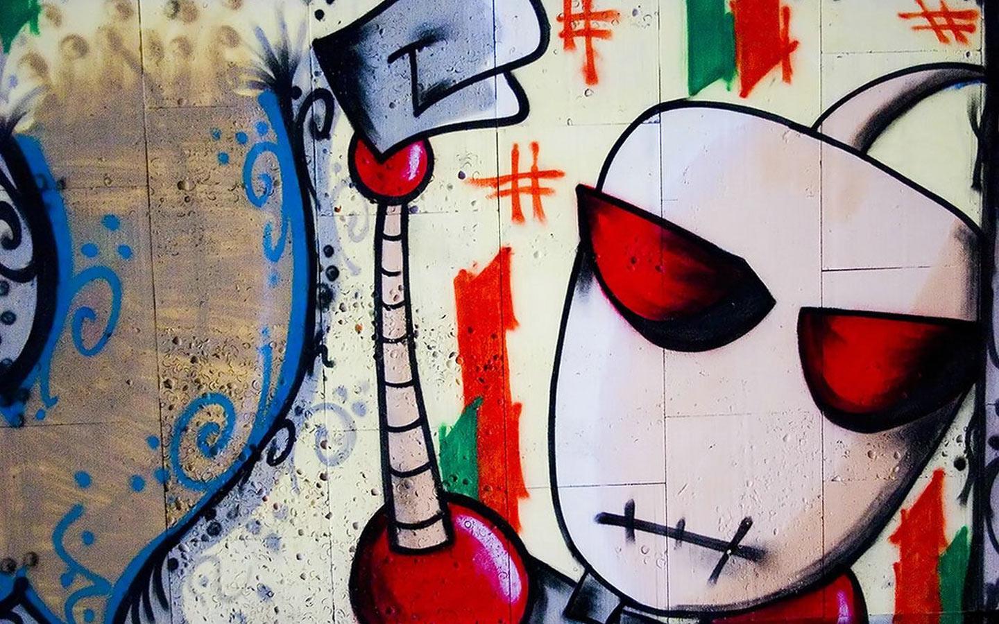 1440x900 Graffiti wall