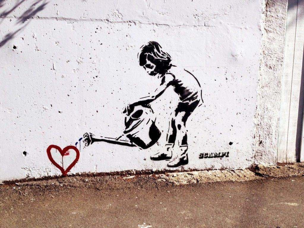 1024x769 Street Art Banksy Wallpaper