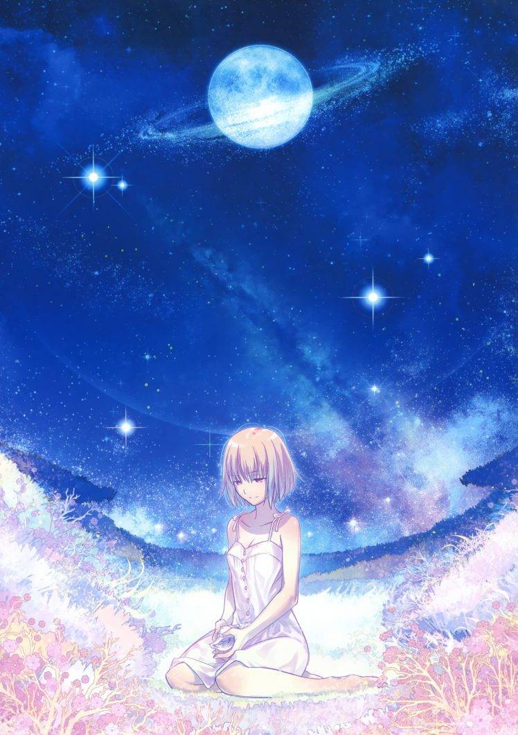 Blue Moon Anime Wallpapers Top Free Blue Moon Anime Backgrounds WallpaperAccess